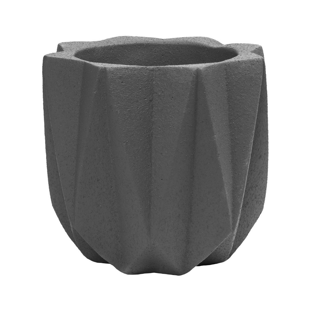 QUVIO cementbloempot grijs 15 cm – stijlvolle mini‑pot voor binnen en buiten