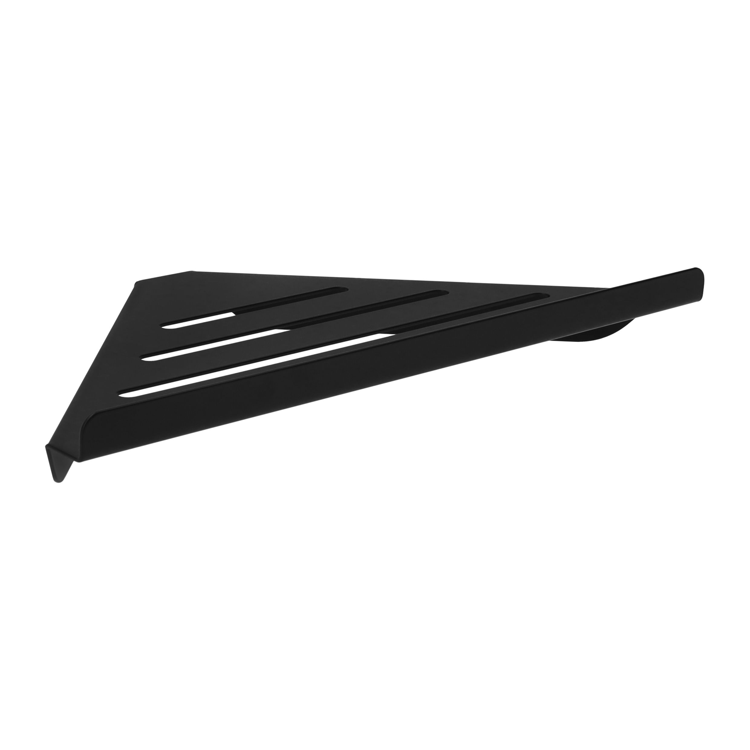 QUVIO Driehoekige Metalen Wandplank voor Hoeken – Strak Zwart Design