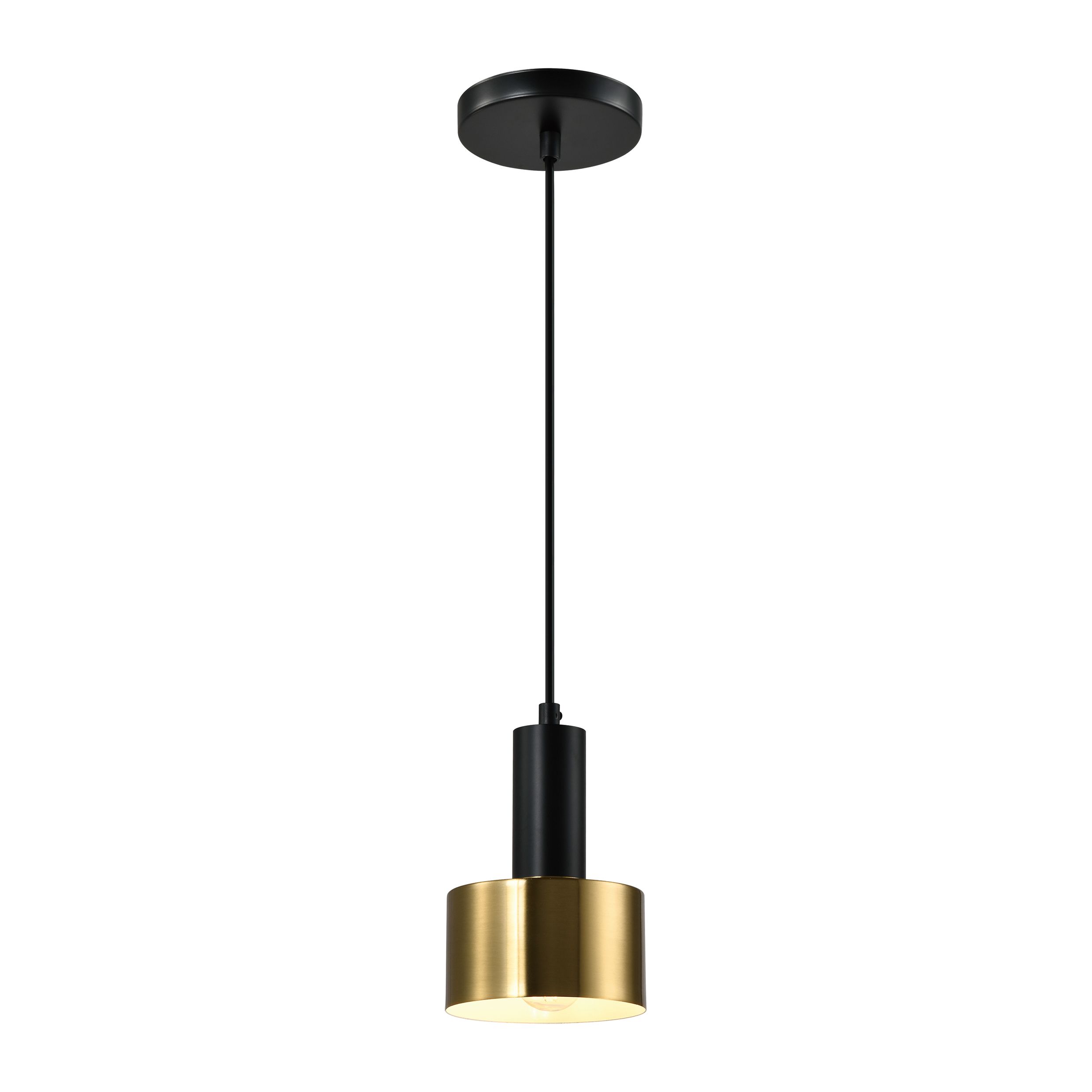 QUVIO Hanglamp Goud & Zwart – Luxe verlichting voor moderne interieurs