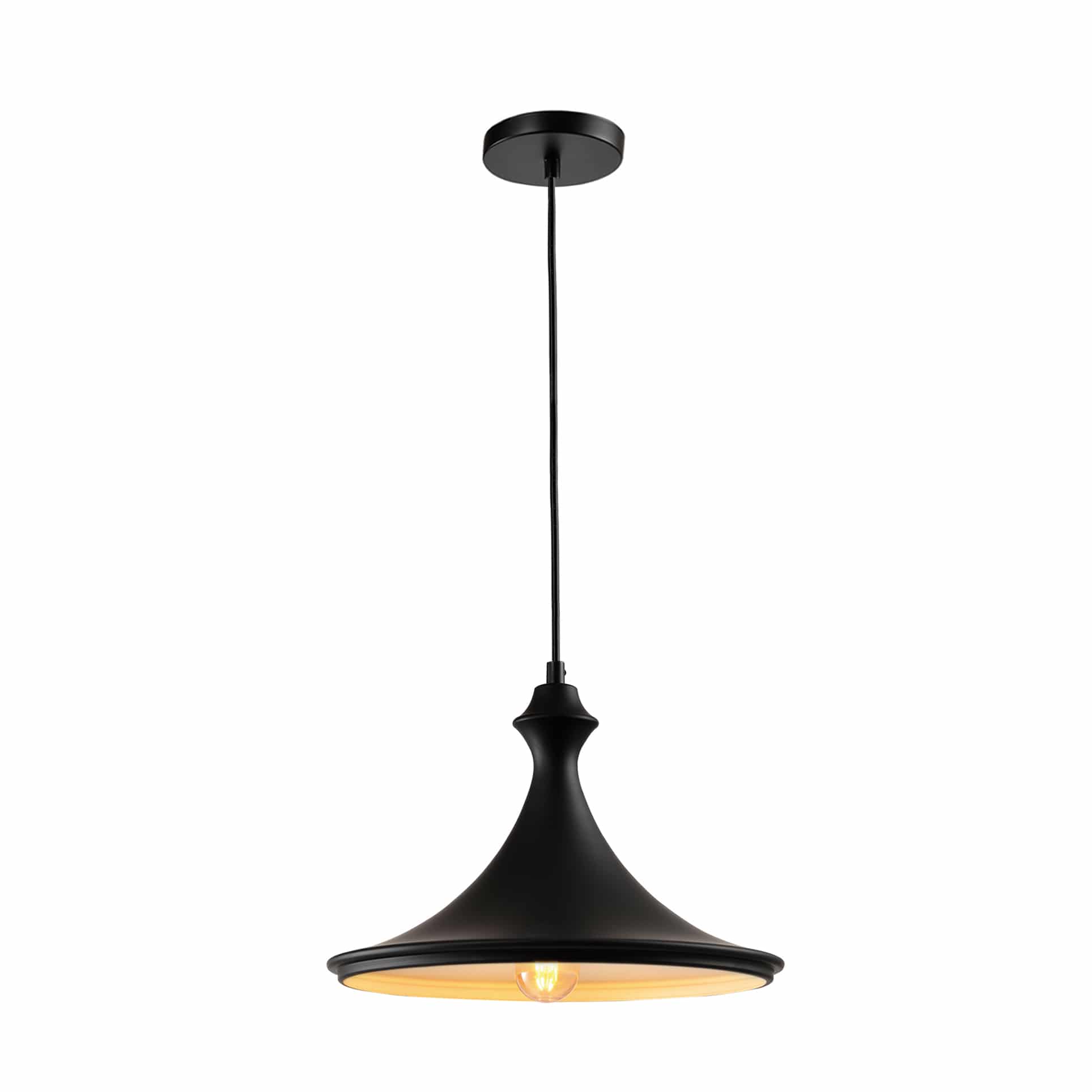 QUVIO Hanglamp Hoedvorm 32 cm – Modern, Minimalistisch en Tijdloos