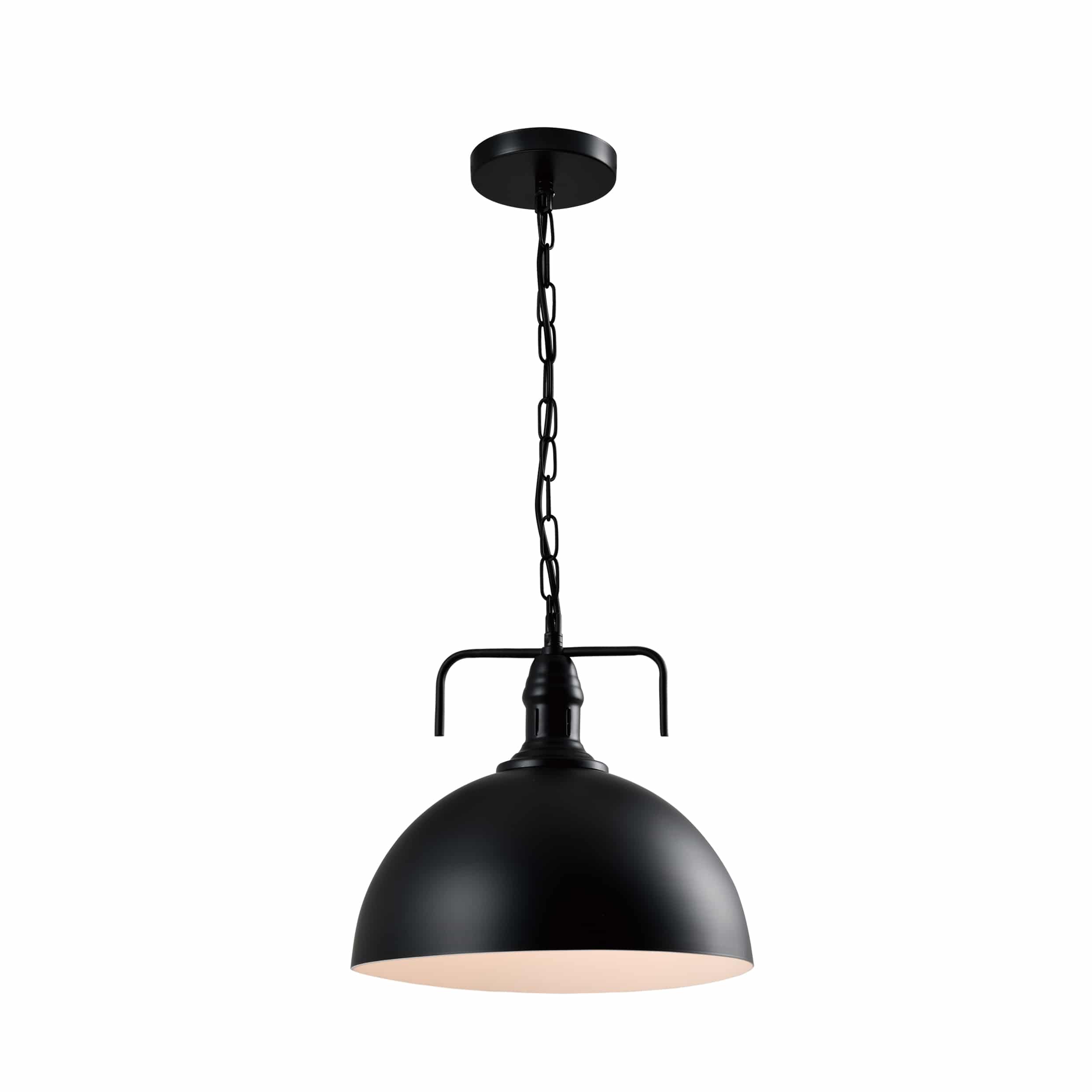 QUVIO Hanglamp Industrieel Zwart – Stijlvolle Lichtoplossing met 30 cm Kap
