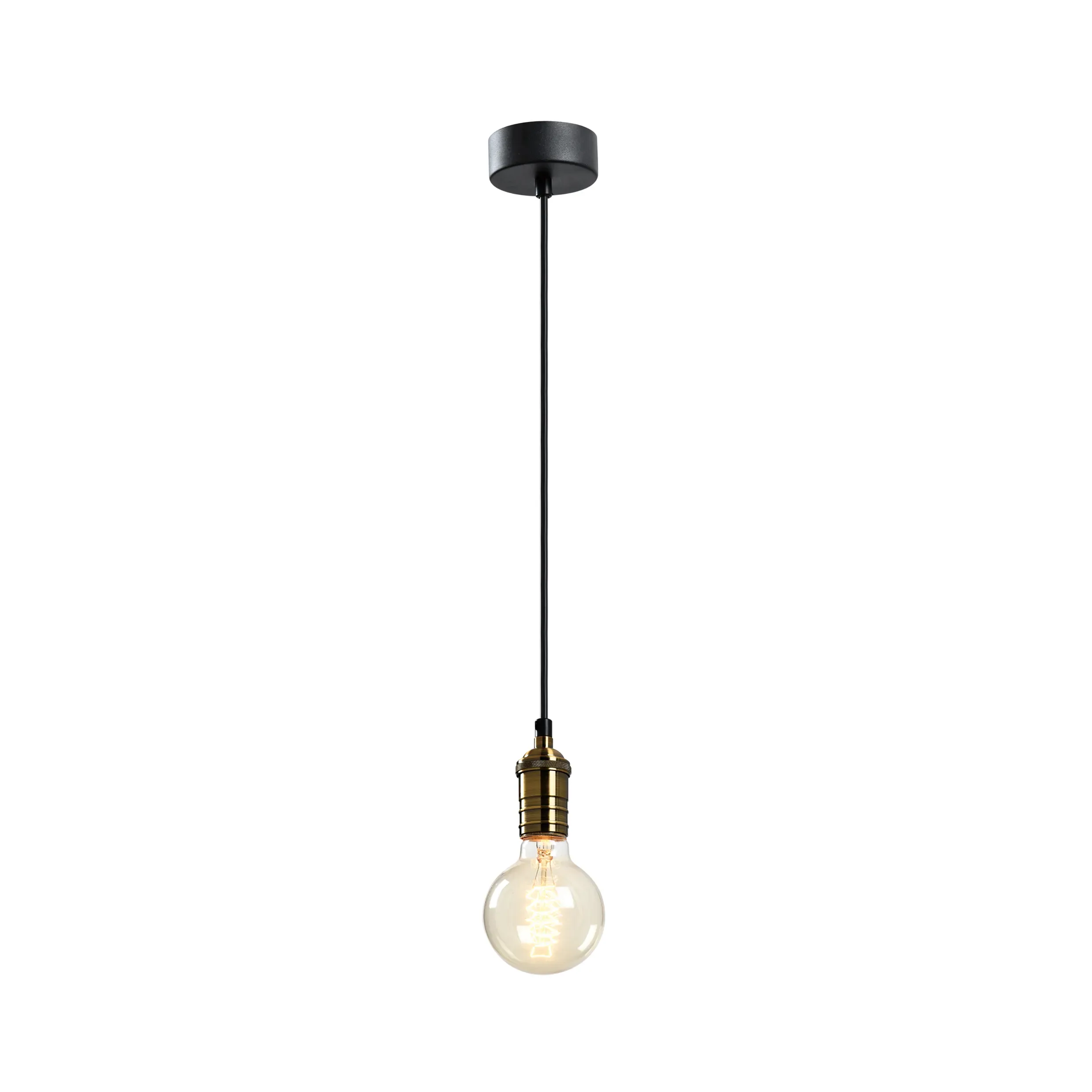 QUVIO Hanglamp Minimalistisch Koper – Industriële Sfeer, Dimbaar tot 60 W