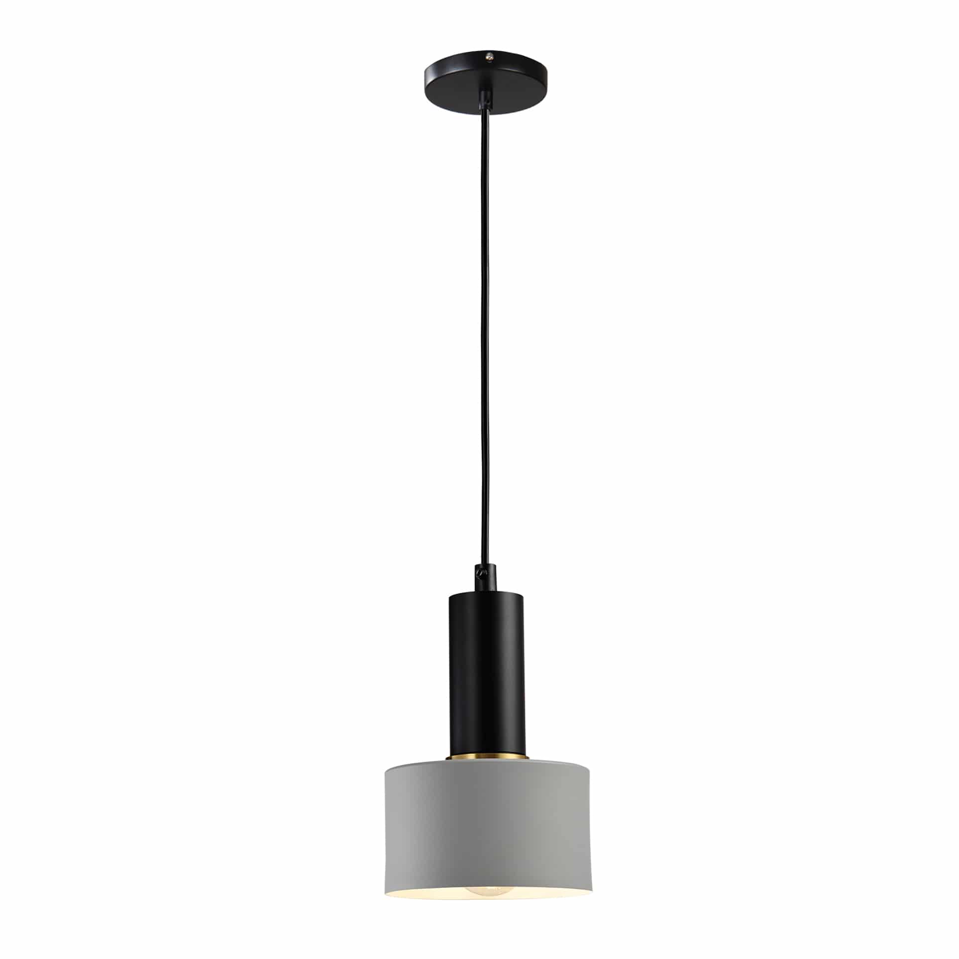 QUVIO Hanglamp Modern – Minimalistisch Design in Grijs Aluminium