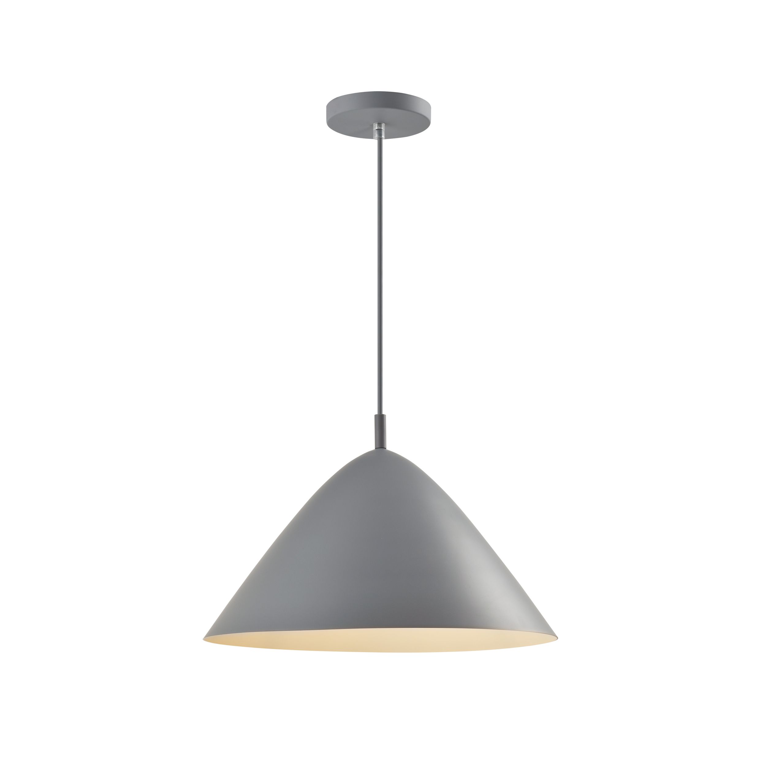 QUVIO Hanglamp Retro Hoed Design – 40 cm, Grijs