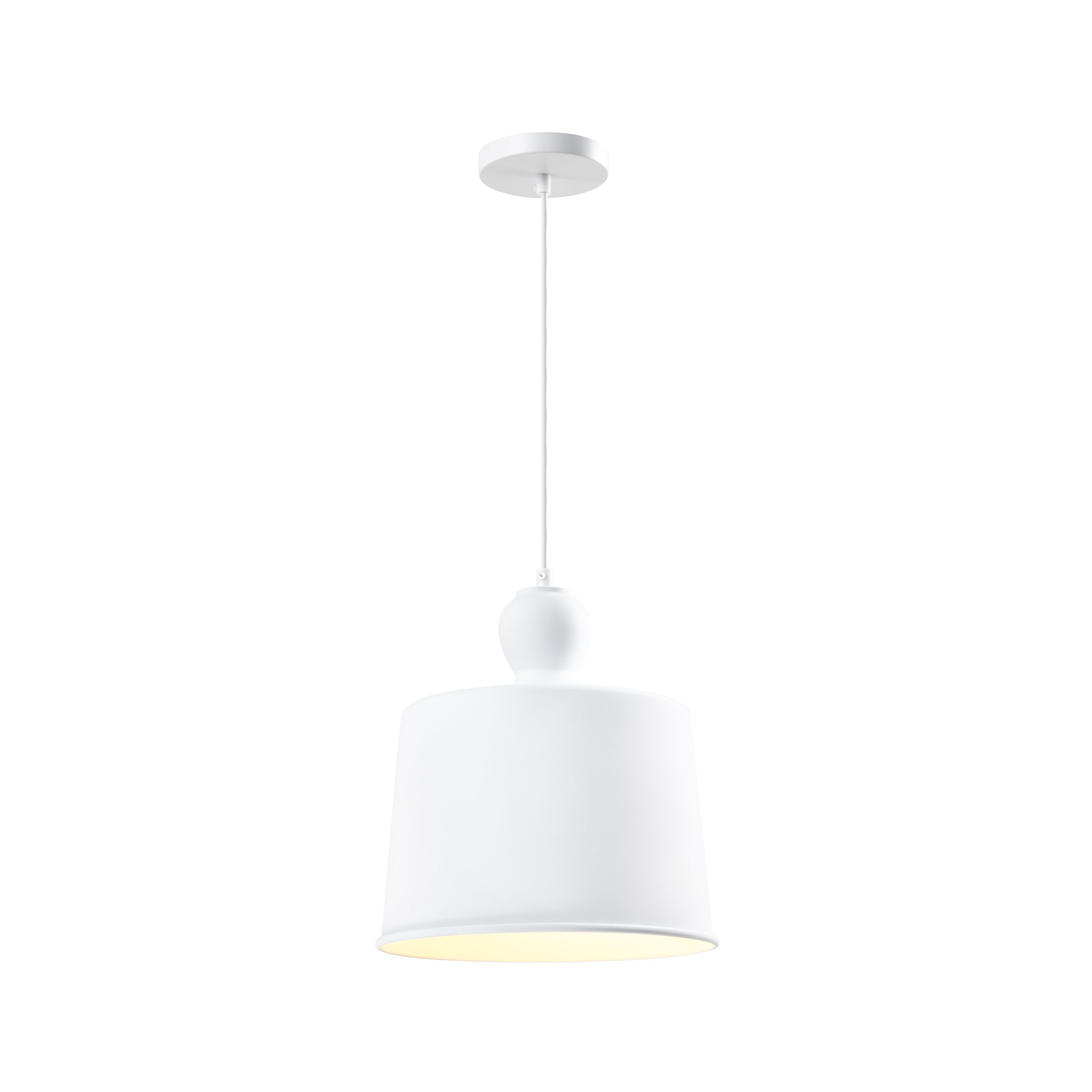QUVIO Hanglamp Retro – Vintage Design, Wit, 25 cm