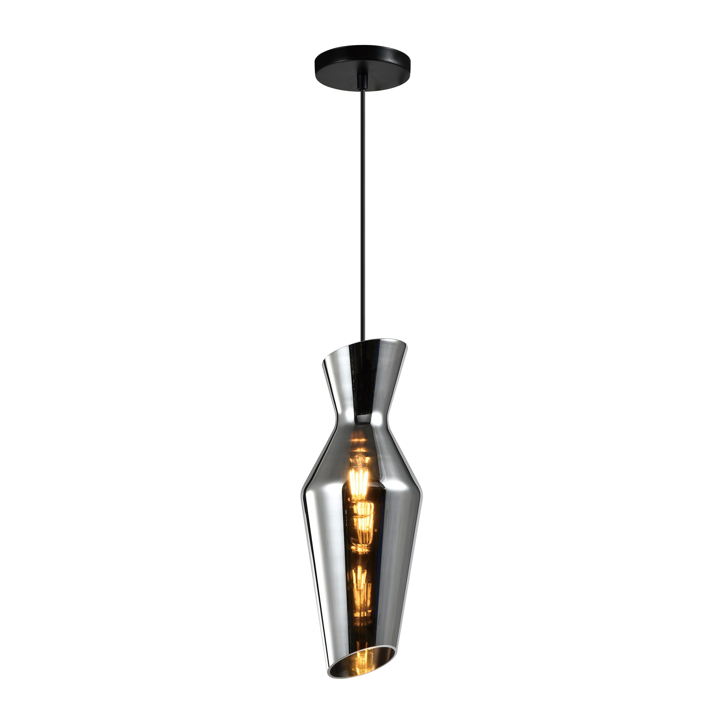 QUVIO Hanglamp Smoke Glas – Luxe Hotel‑chique voor elk interieur