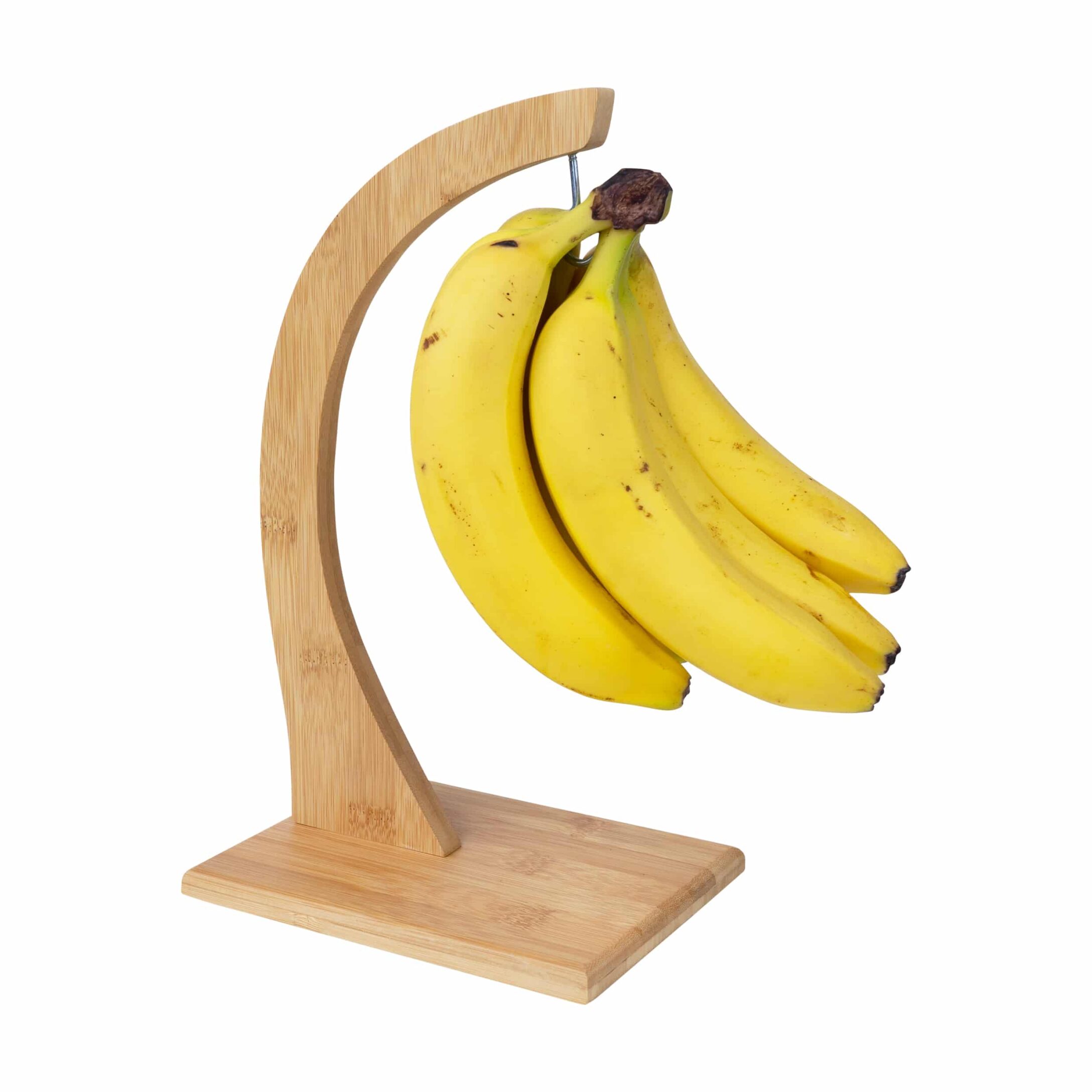 QUVIO Houten Bananenhouder – Stijlvol en Praktisch Fruit ophangen voor een Fris Keukeninterieur