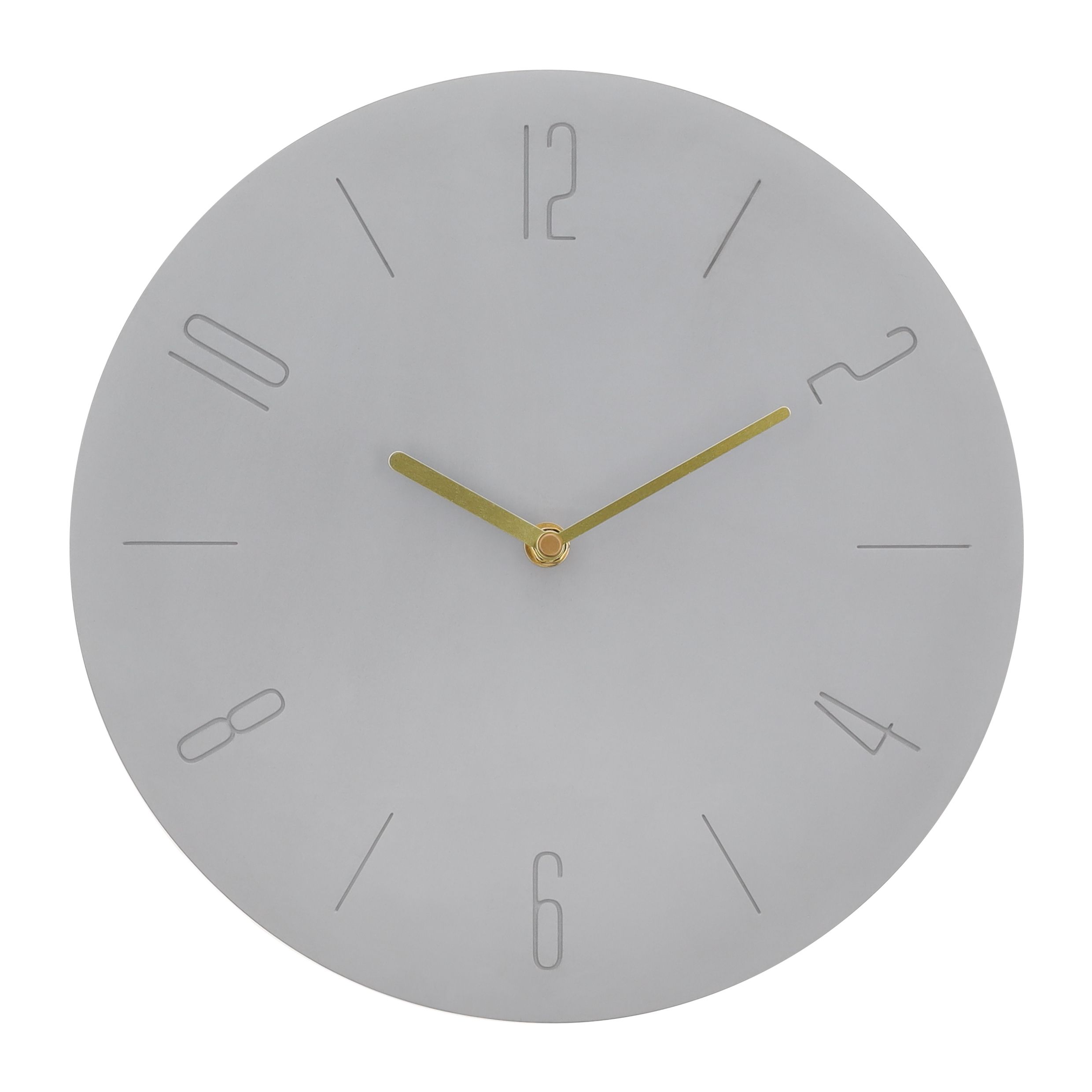 QUVIO Industriële Beton Wandklok – 30 cm, Minimalistisch & Tijdloos