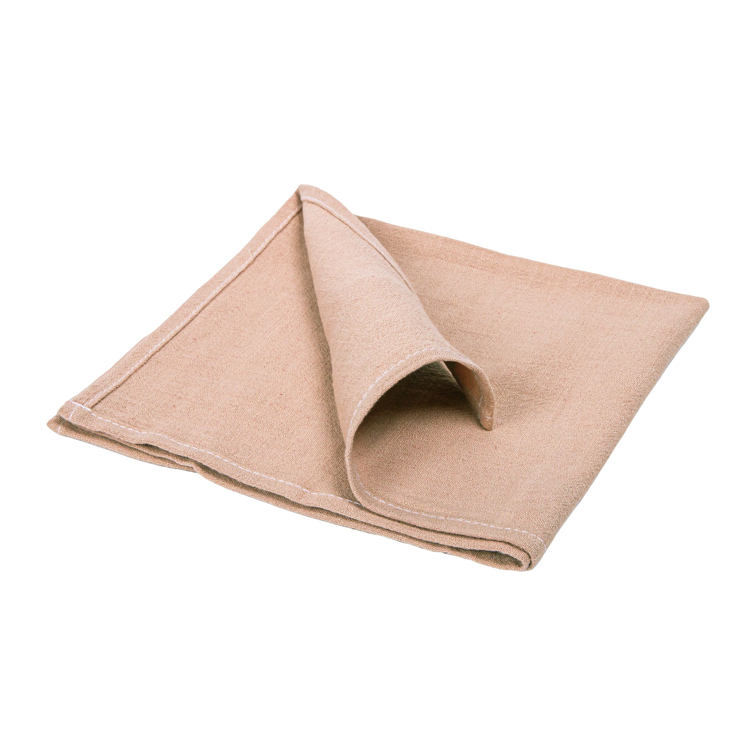 QUVIO katoenen servet 40×40 cm in warme bruine tint – stijlvol & duurzaam