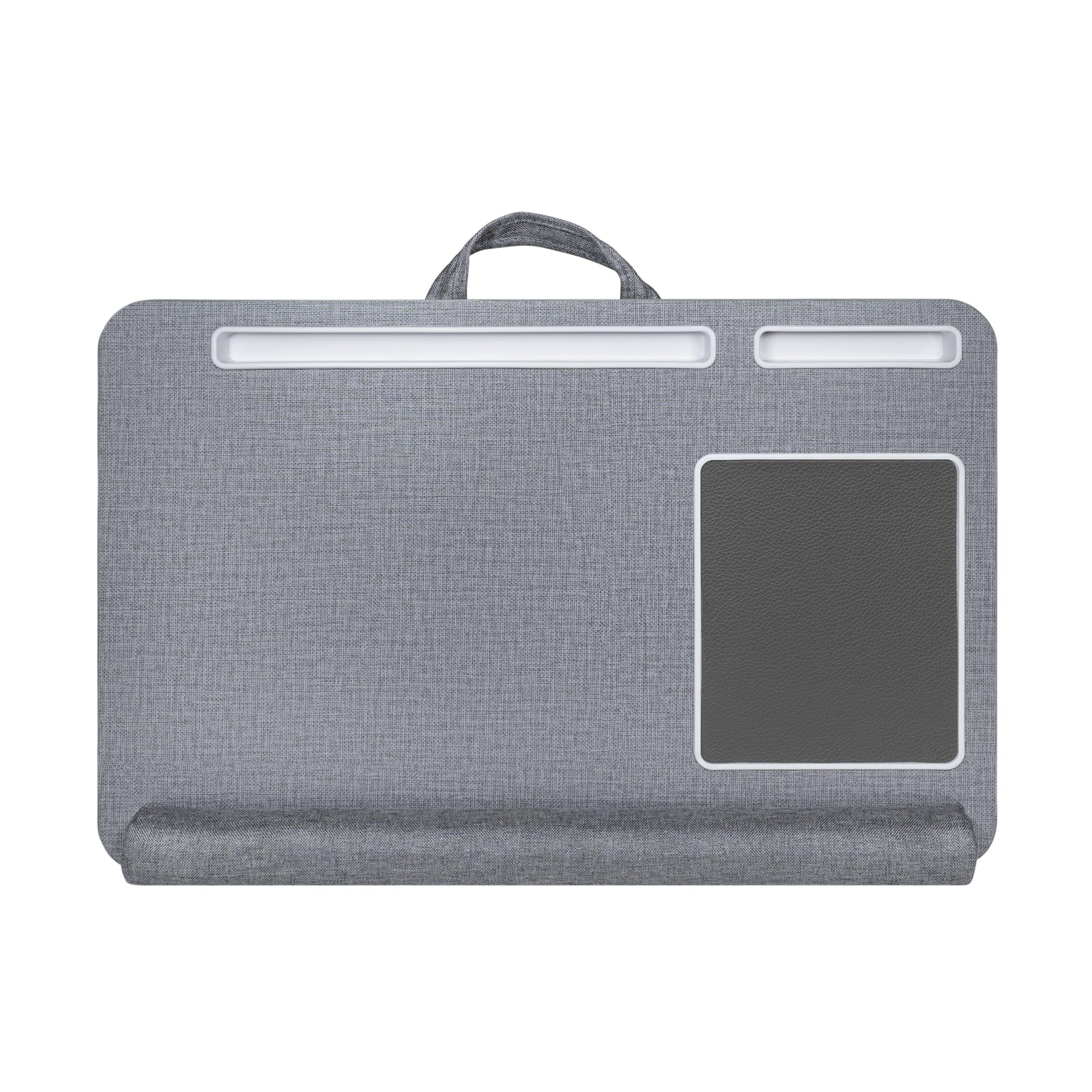 QUVIO Laptop‑schootkussen met ingebouwde muismat – Grijs