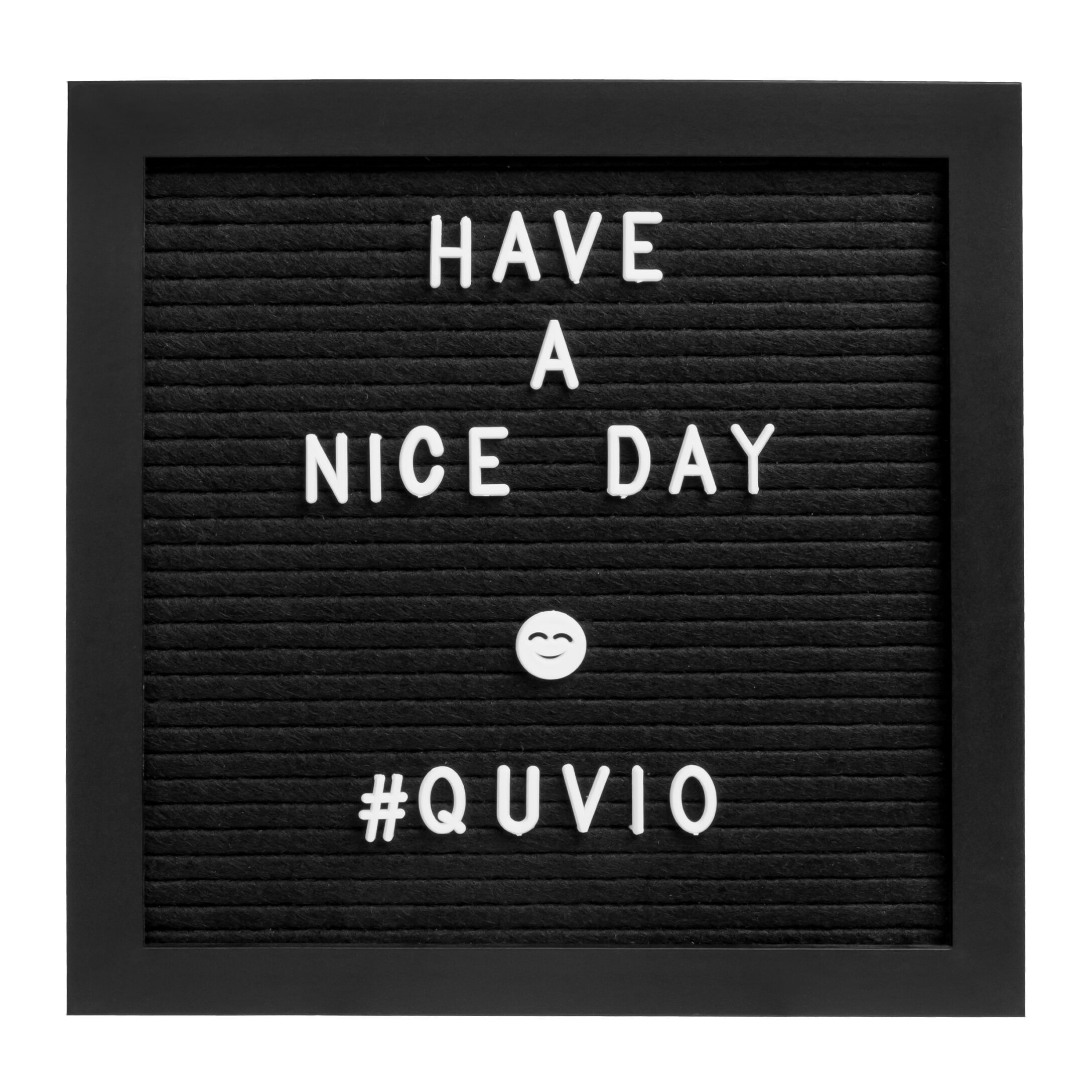 QUVIO Letterbord Zwart – Persoonlijk decor met hout en vilt
