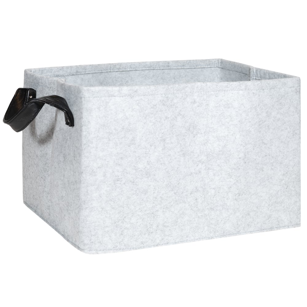 QUVIO Opbergmand van Vilt – Compact, Stijlvol en Multifunctioneel (29 × 39 × 25 cm)