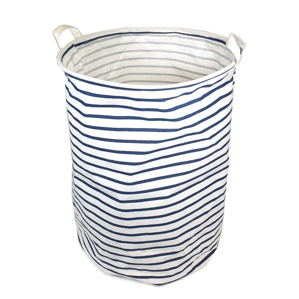 QUVIO Opvouwbare Ronde Wasmand van Stof – 40 × 50 cm, 70 L