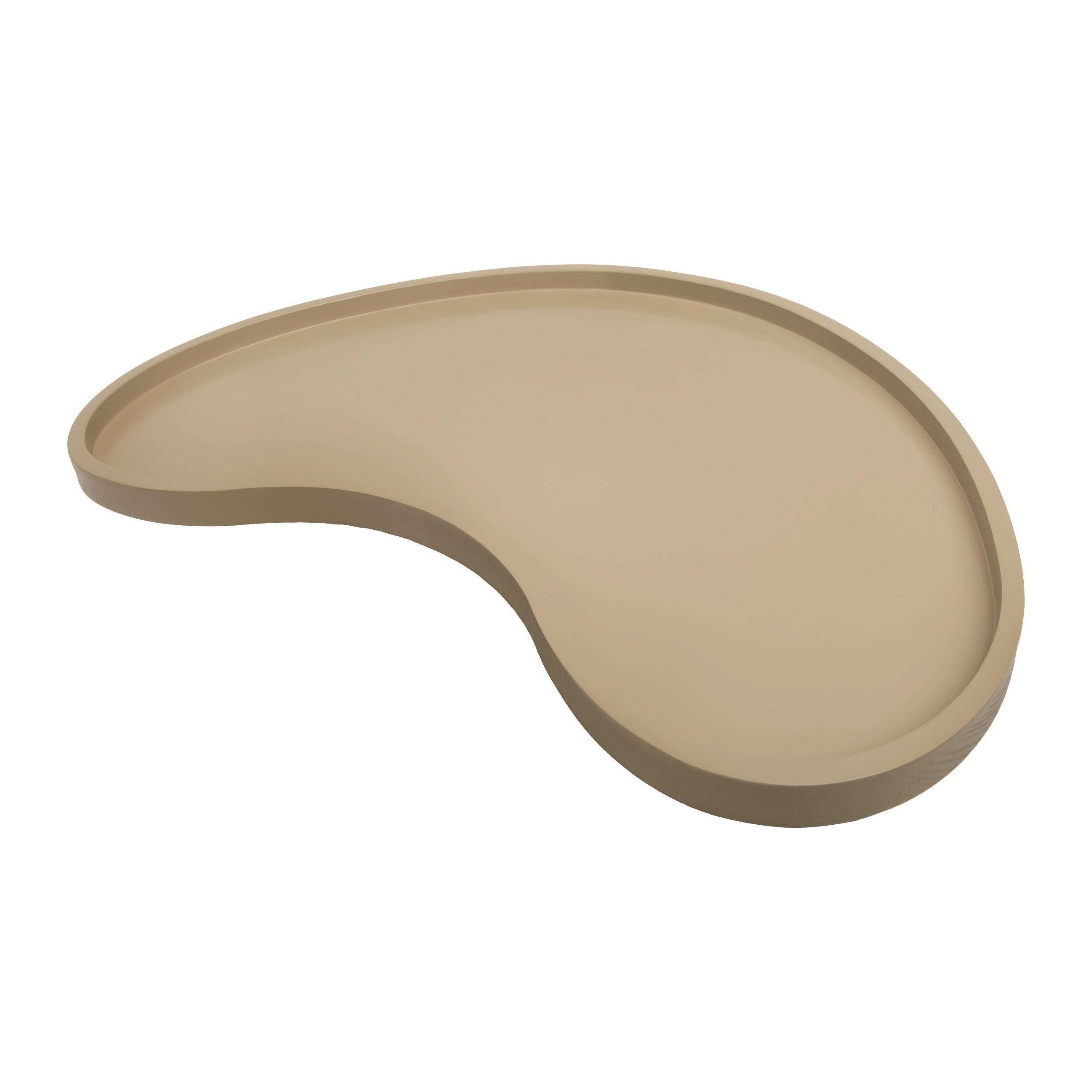 QUVIO organisch houten dienblad 45 × 24 cm – Natuurlijke decoratie voor woonkamer en keuken