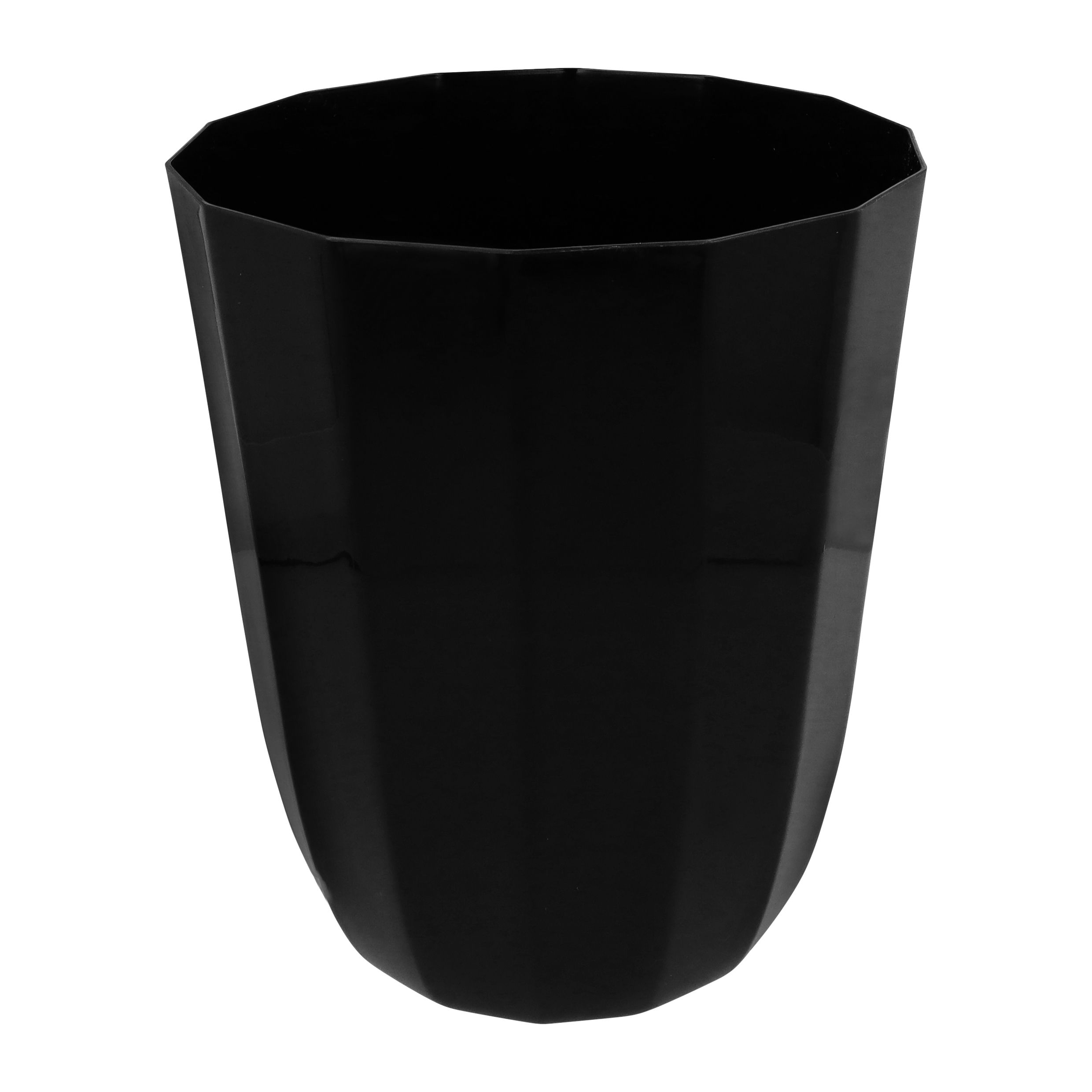 QUVIO Prullenbak 10 L – Strak zwart design voor elk interieur