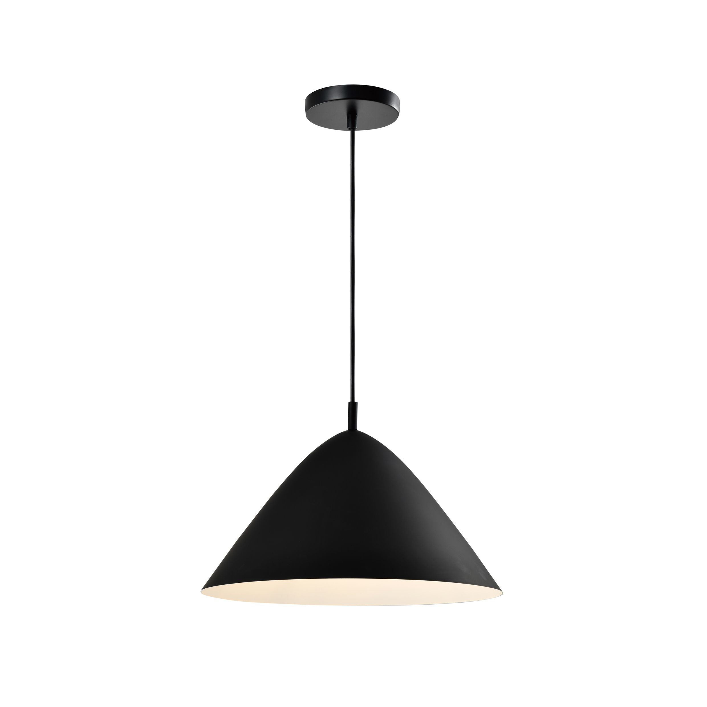 QUVIO retro hanglamp Hoeddesign – Zwarte stijl, 40 cm