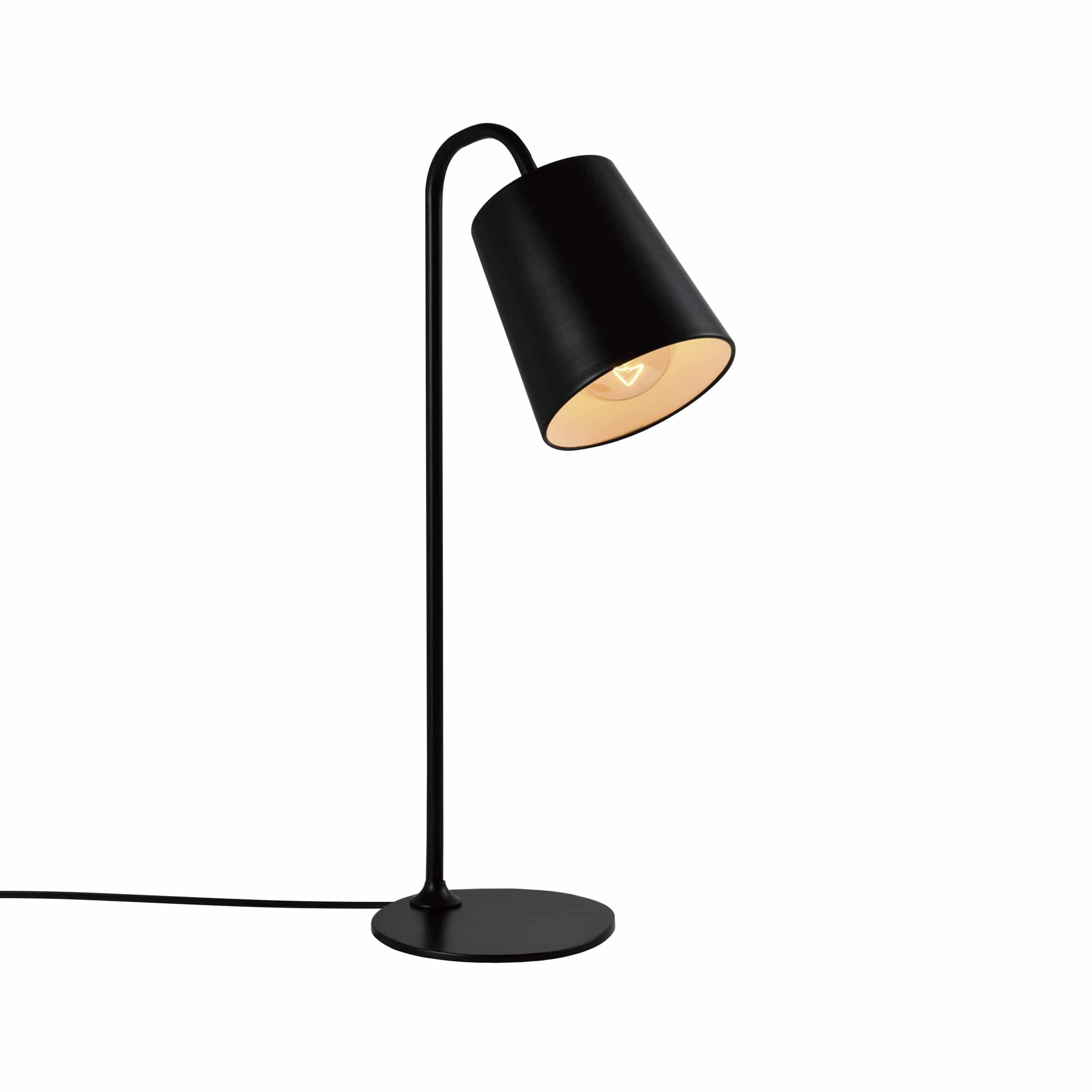 QUVIO Tafellamp Retro – Stoer Zwart Design voor Werk‑ en Leestafel