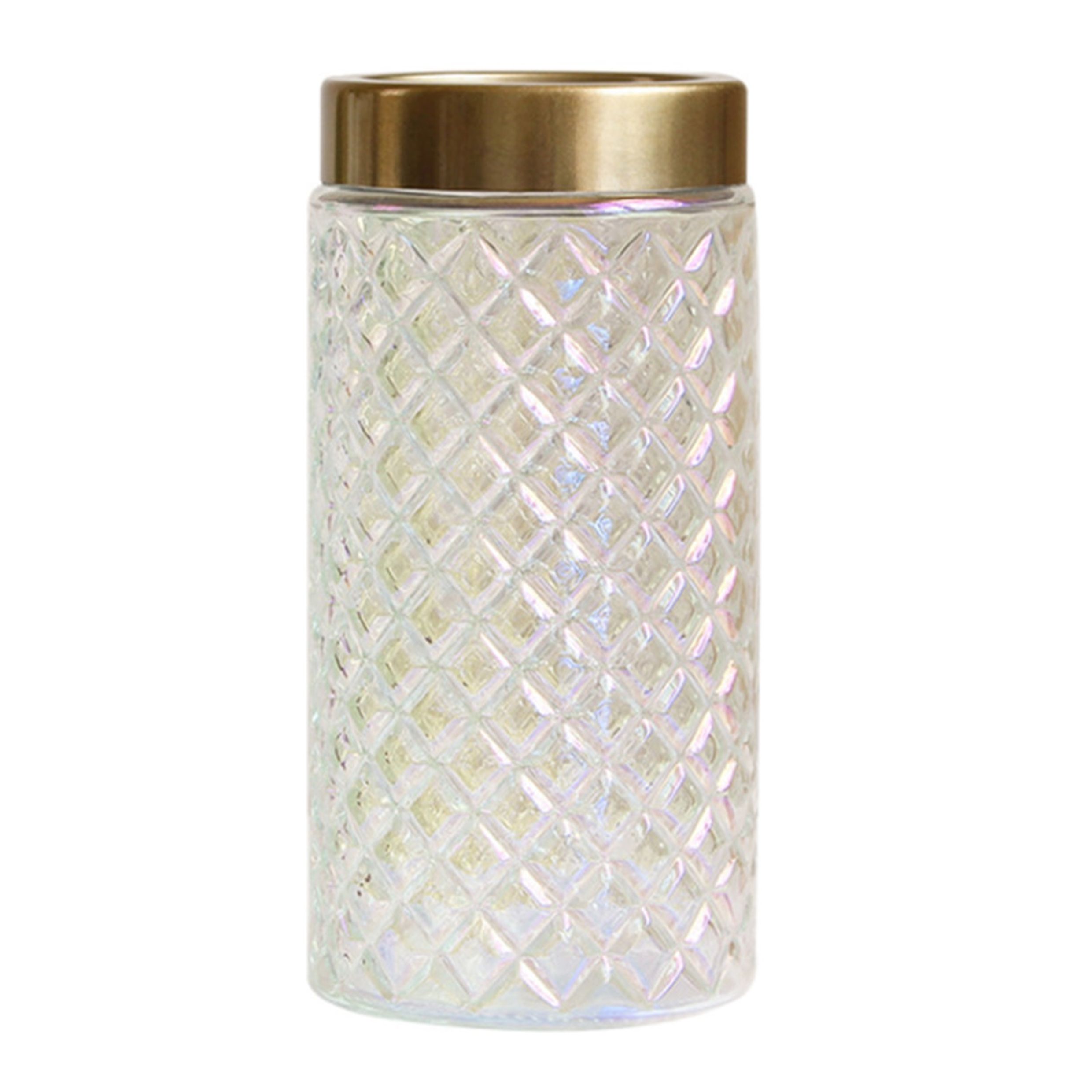 QUVIO Transparante Glazen Vaas met Gouden Rand – Elegante Bloemdisplay voor 11 × 22 cm
