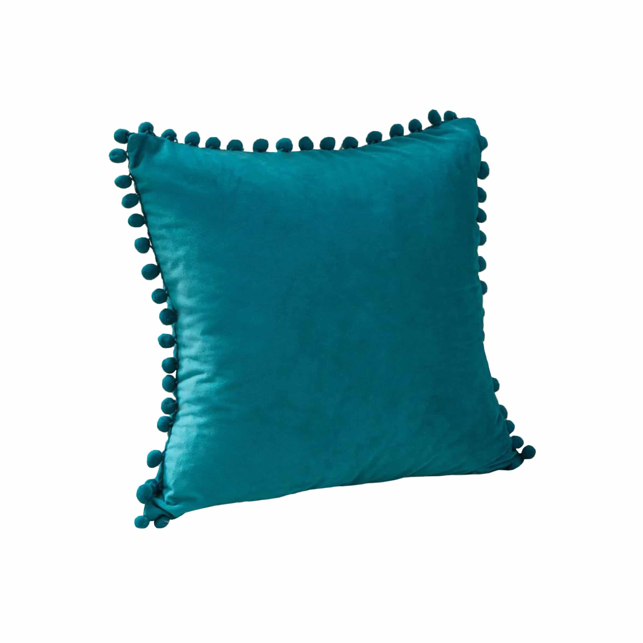 QUVIO turquoise fluwelen kussenhoes 50 × 50 cm – levendig kleuraccent voor elke kamer