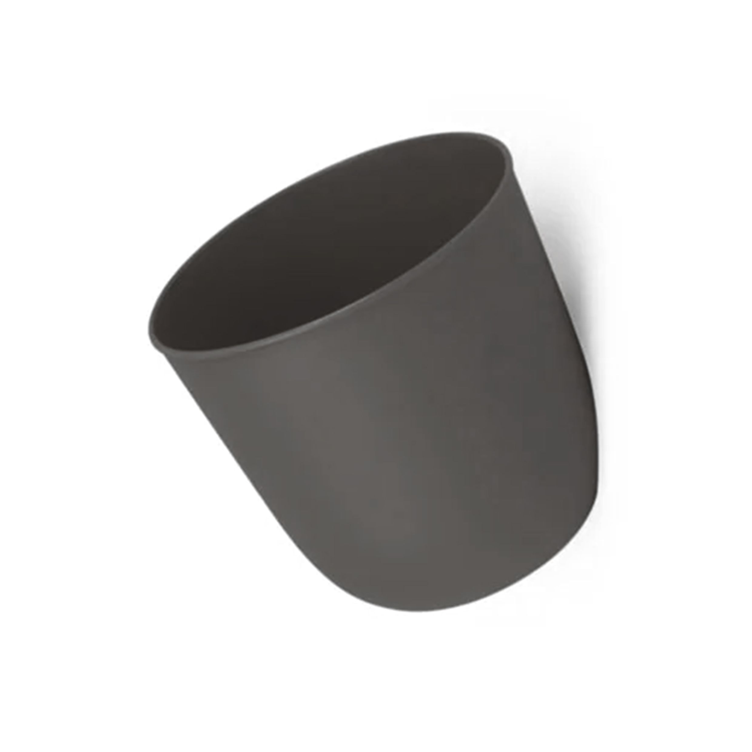 QUVIO Wandbloempot 15 cm – Antraciet, ruimtebesparend design