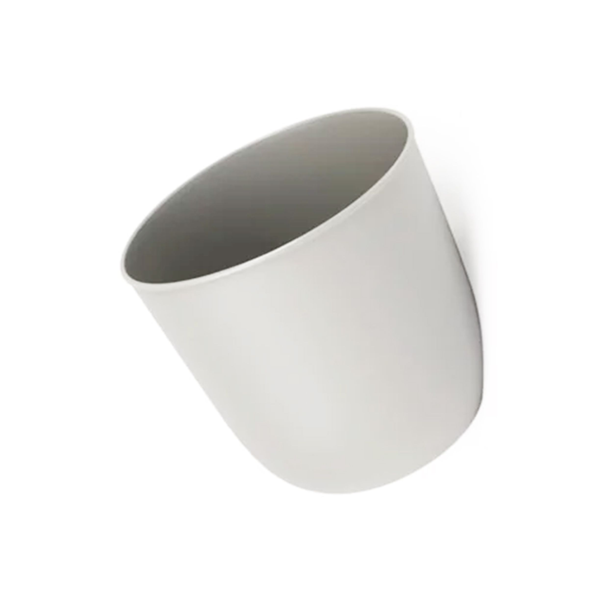 QUVIO wandbloempot 15 cm – lichtgrijs, ruimtebesparend en stijlvol