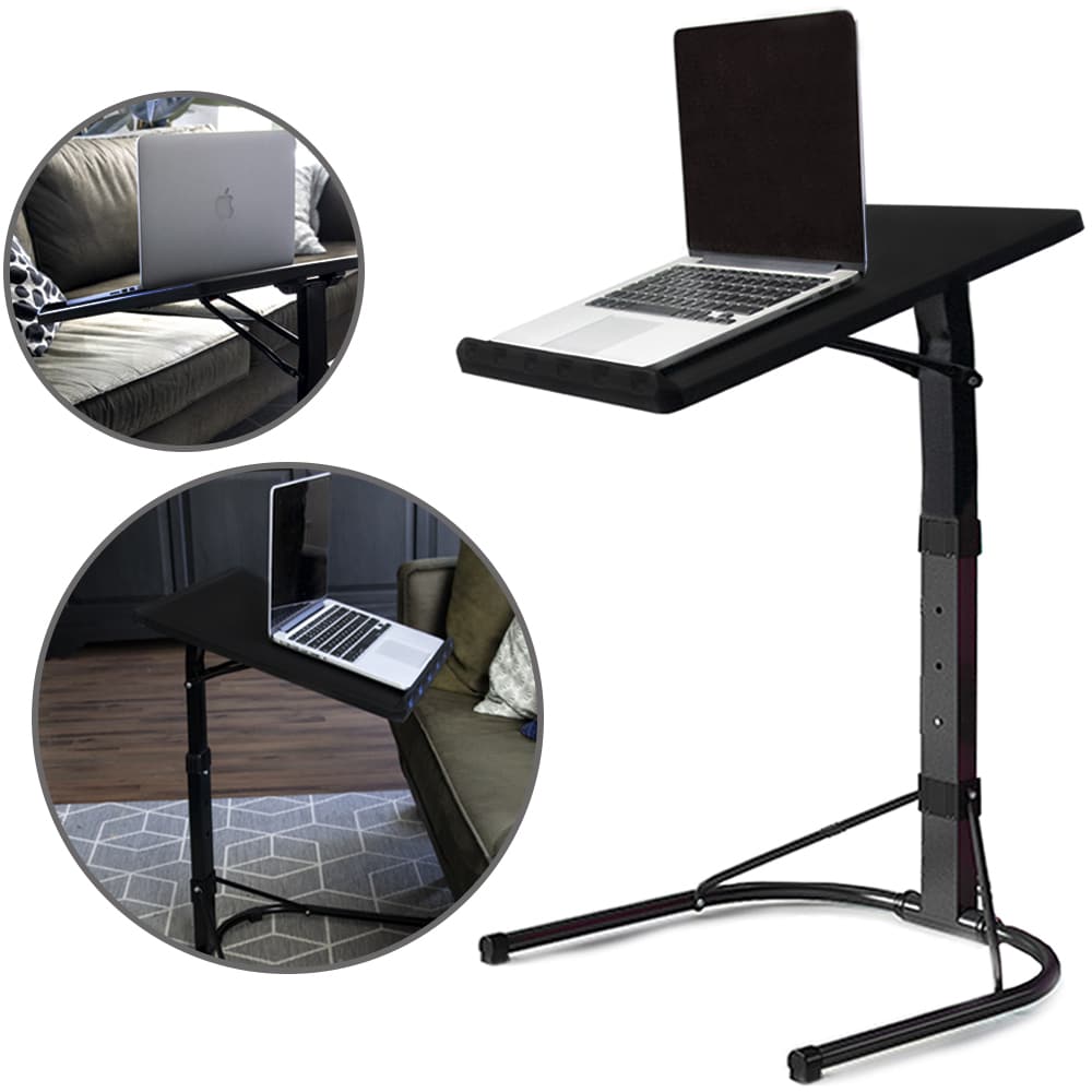 QVUO Verstelbare Laptop‑bijzettafel Zwart – Flexibel en Ergonomisch