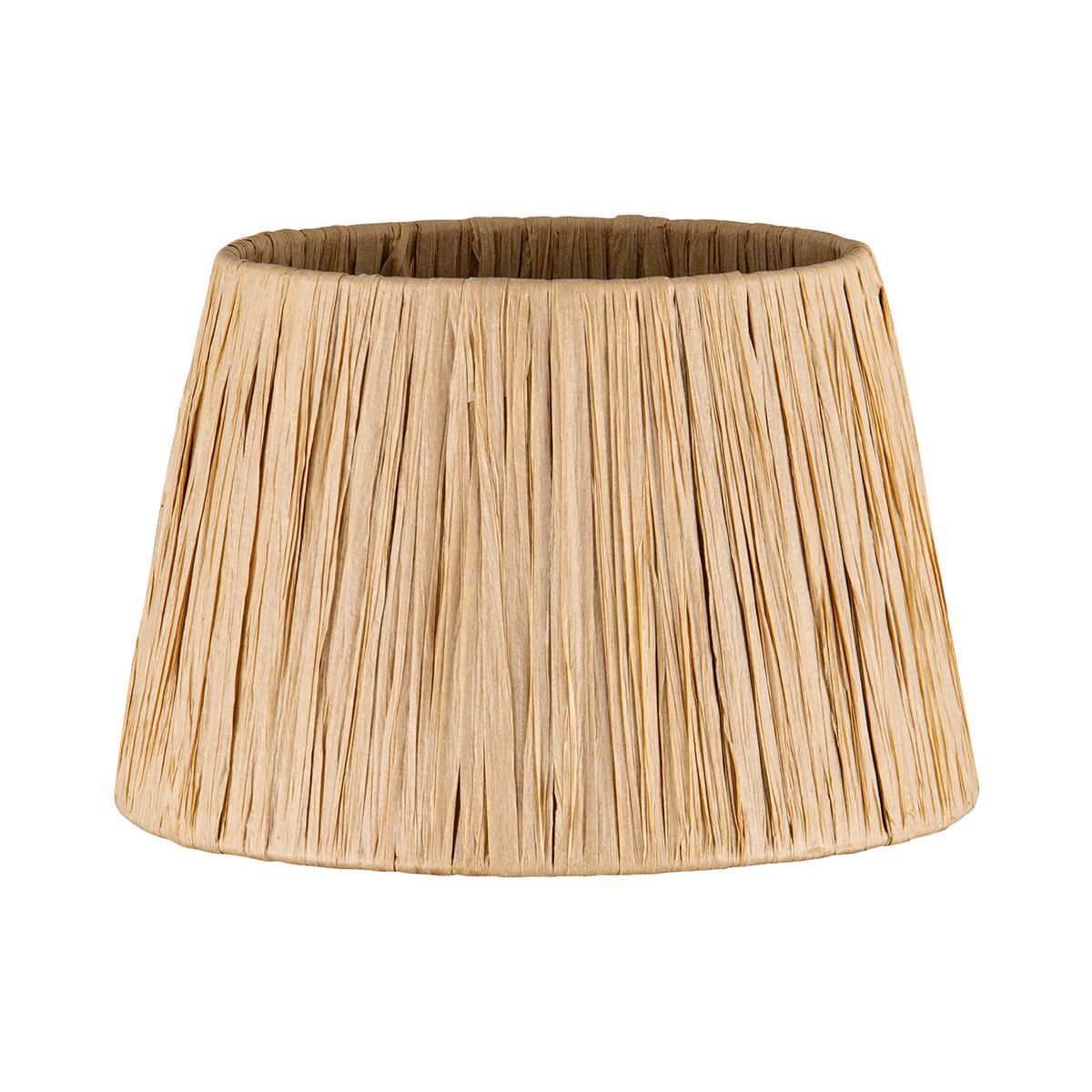 Raffia lampenkap Conisch – Boheemse stijl, beige, Ø20 × 13 cm – ideaal voor tafel‑ en pendellampen