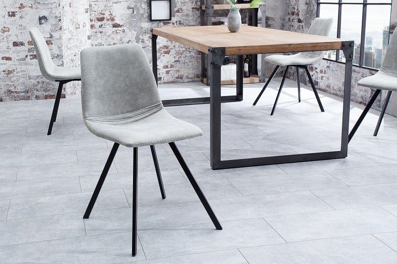 Retro stoel Amsterdam Chair – Steengrijs design klassieker voor de eetkamer