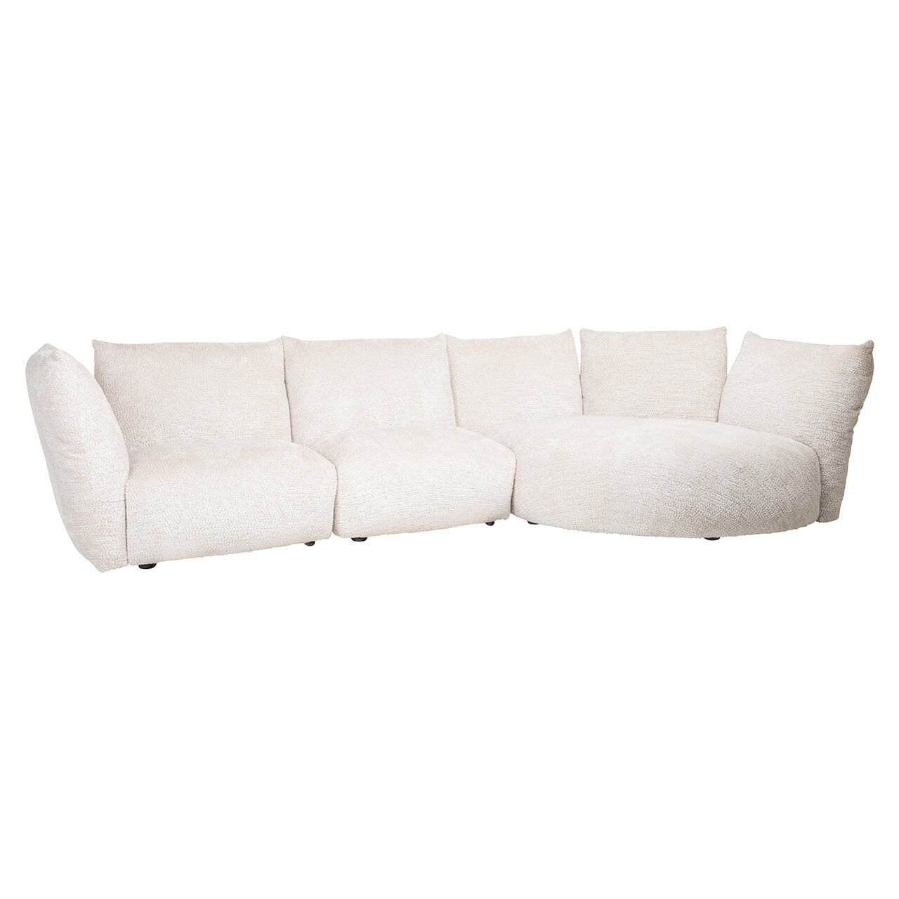 Richmond 3‑zits Loungebank Loyd in Crème – Modern comfort voor elke woonkamer