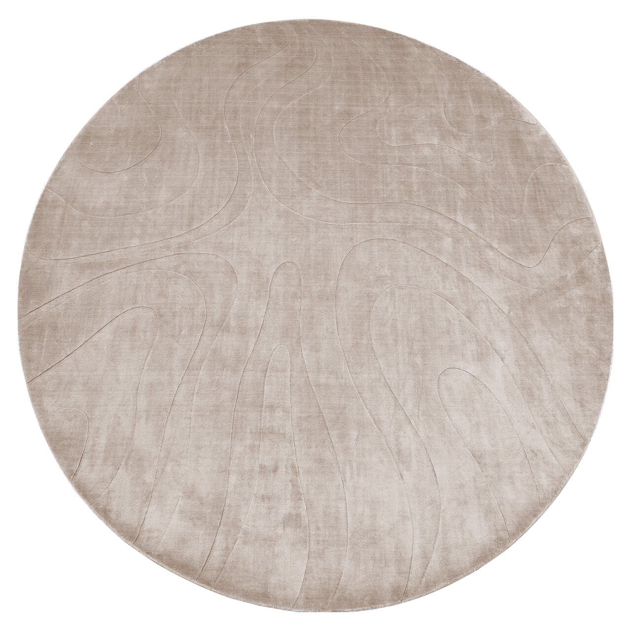 Richmond Addison Rond Vloerkleed 260 cm – Elegant Beige