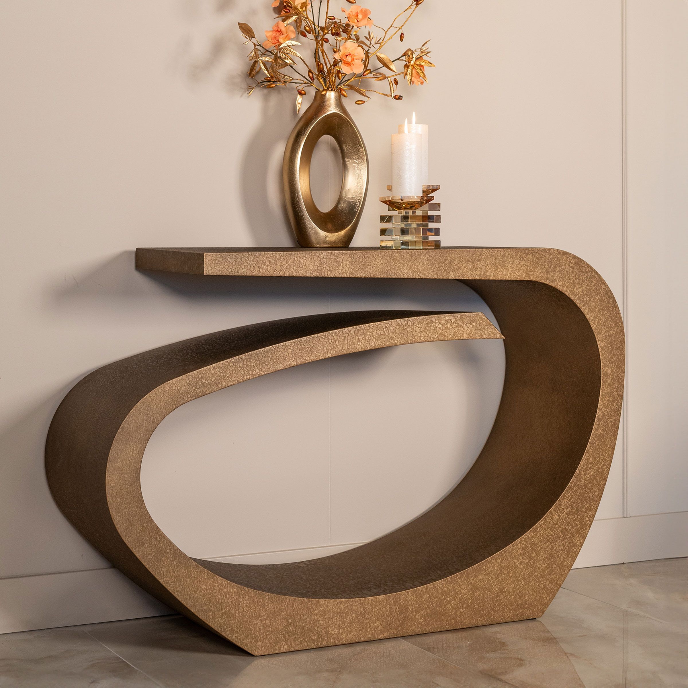 Richmond Alhambra Wandtafel 132 cm – Stijlvol Zwart Ijzerdesign
