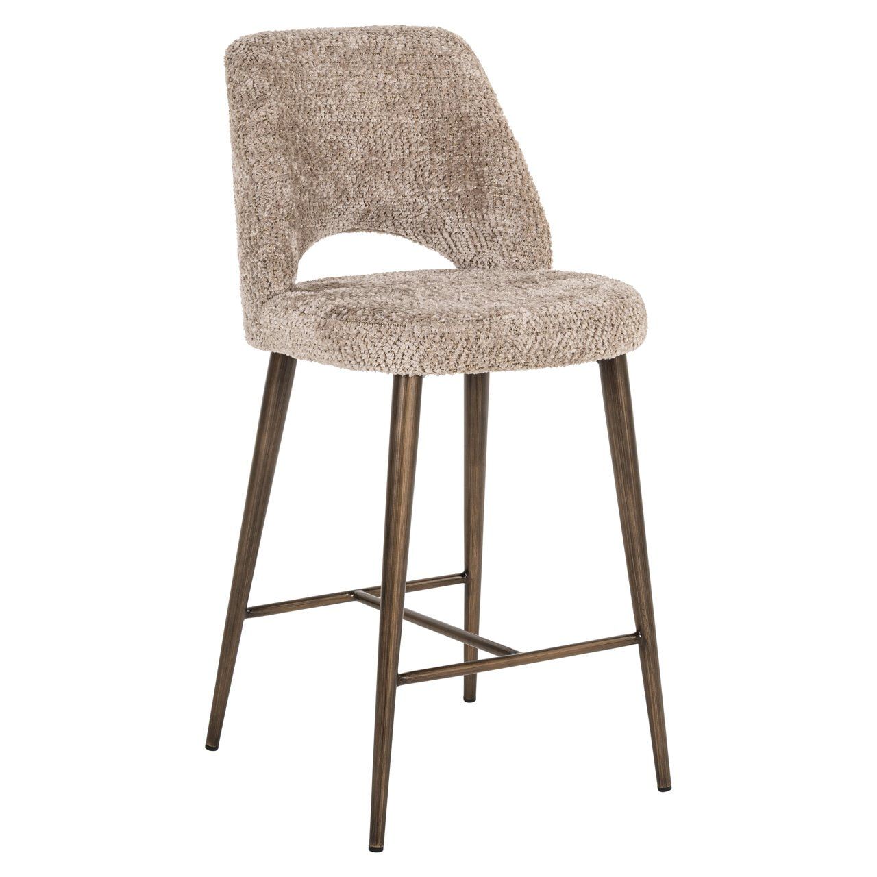 Richmond Barstoel Delphine – Stijlvolle Naturel barkruk met comfortabele zit