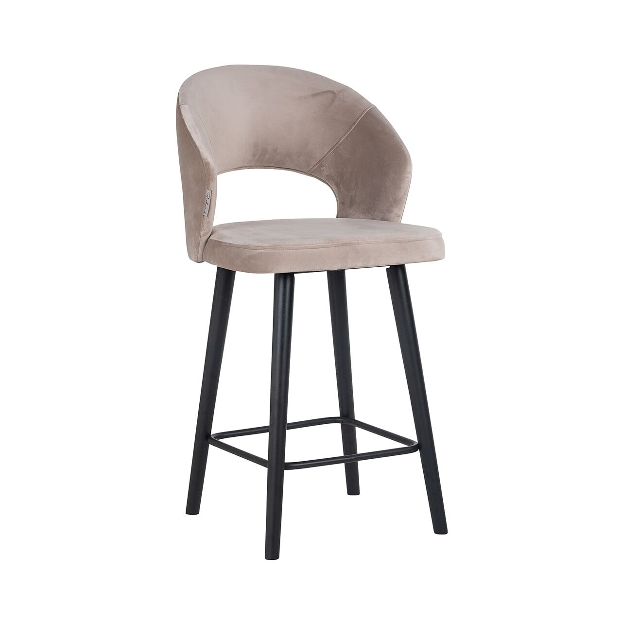 Richmond Barstoel Savoy Velvet in Khaki – Luxe zitcomfort voor de moderne eet‑ en drinkhoek
