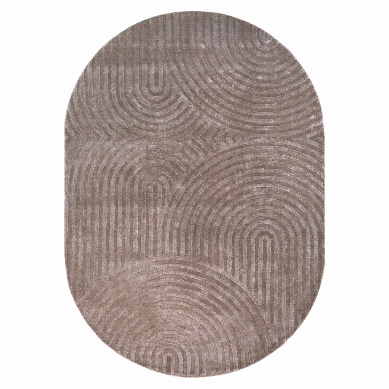 Richmond Bayon Ovaal Vloerkleed 200×300 cm – Luxe Beige