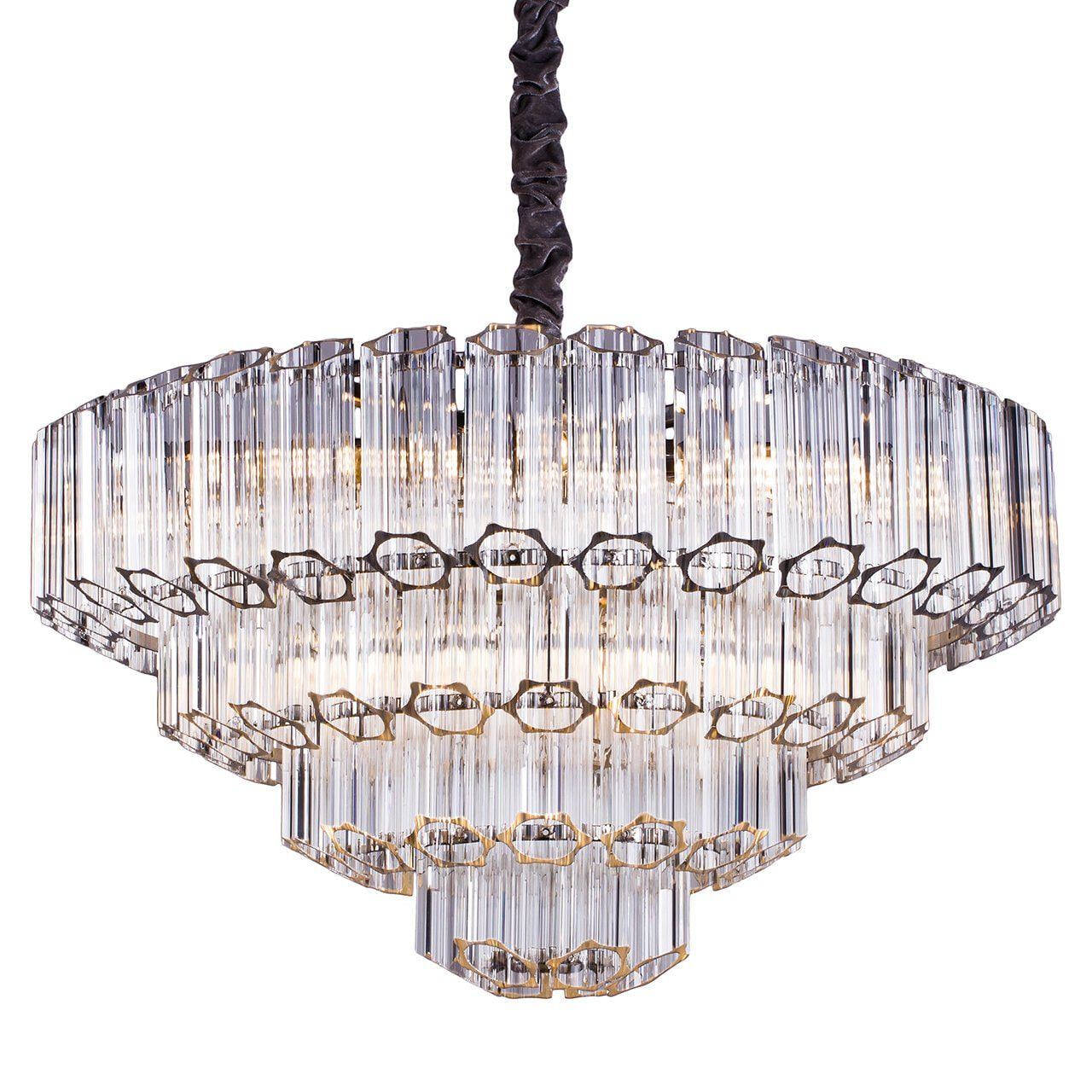 Richmond Bece Hanglamp – Transparante Glazen Kroonluchter voor Luxe Interieur
