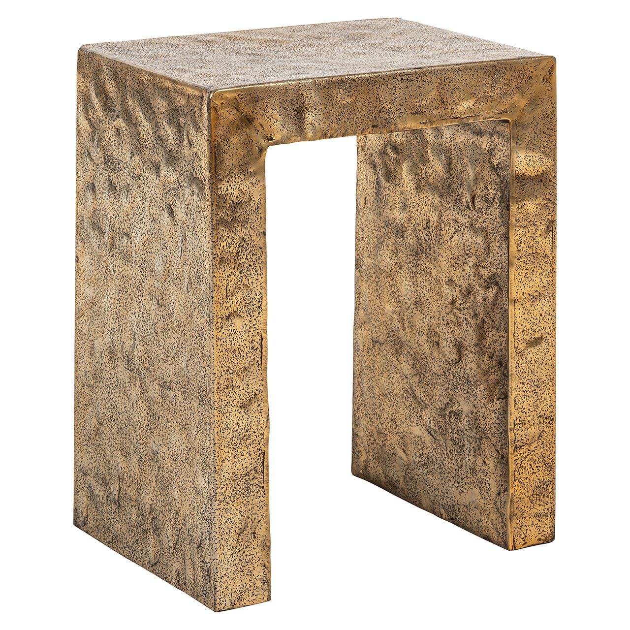 Richmond Bijzettafel Novan Brushed Gold – Compact & Chic voor elke woonruimte