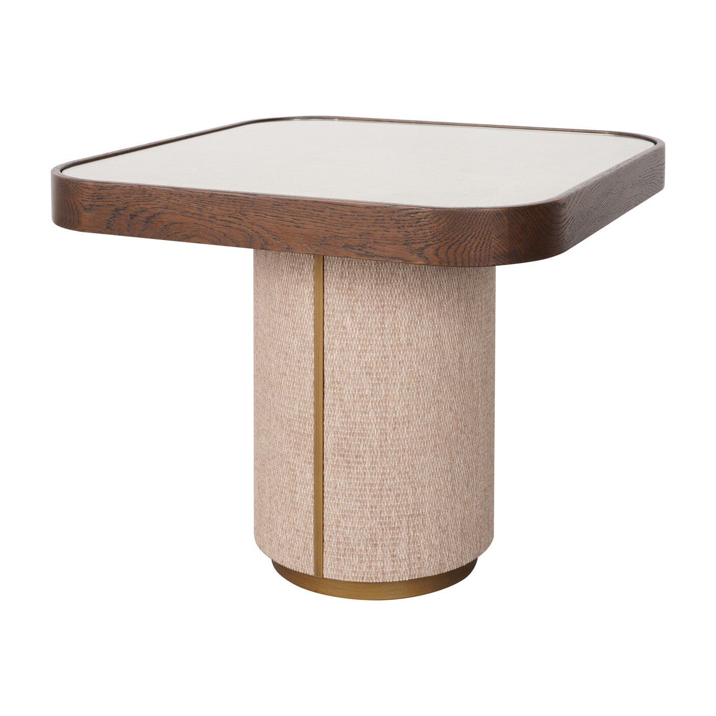 Richmond Bijzettafel Willox – Strak Lint- en Eikenontwerp, 55 × 55 cm