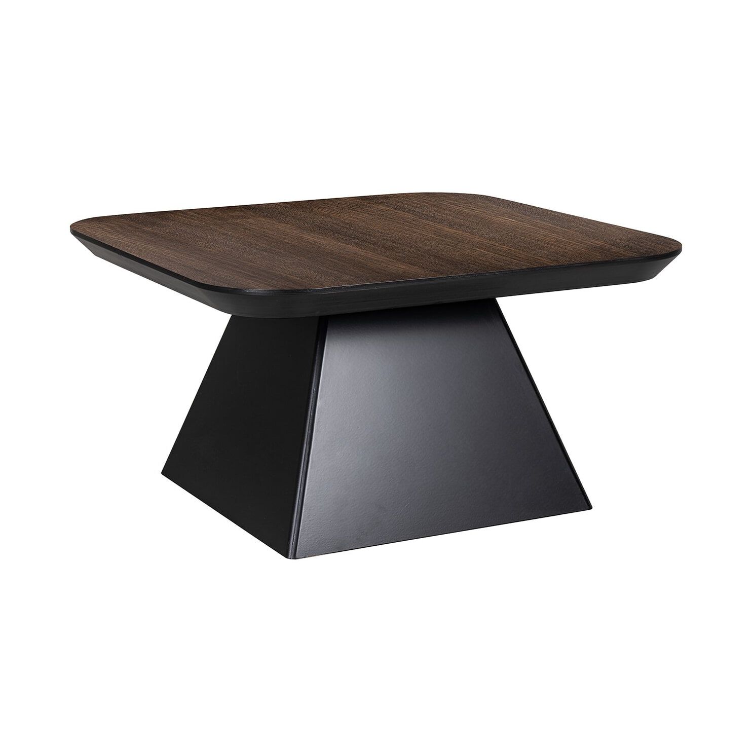 Richmond Bonvoy vierkante salontafel – Bruin eikenfineer, 70 × 70 cm