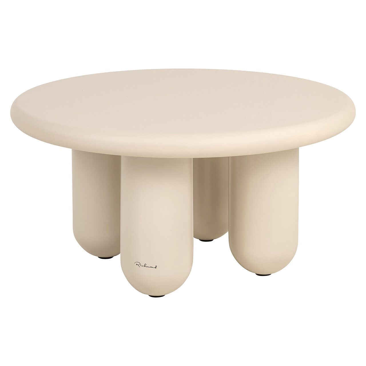 Richmond Calma Ronde Salontafel 80 cm – Beige, stijlvol & functioneel