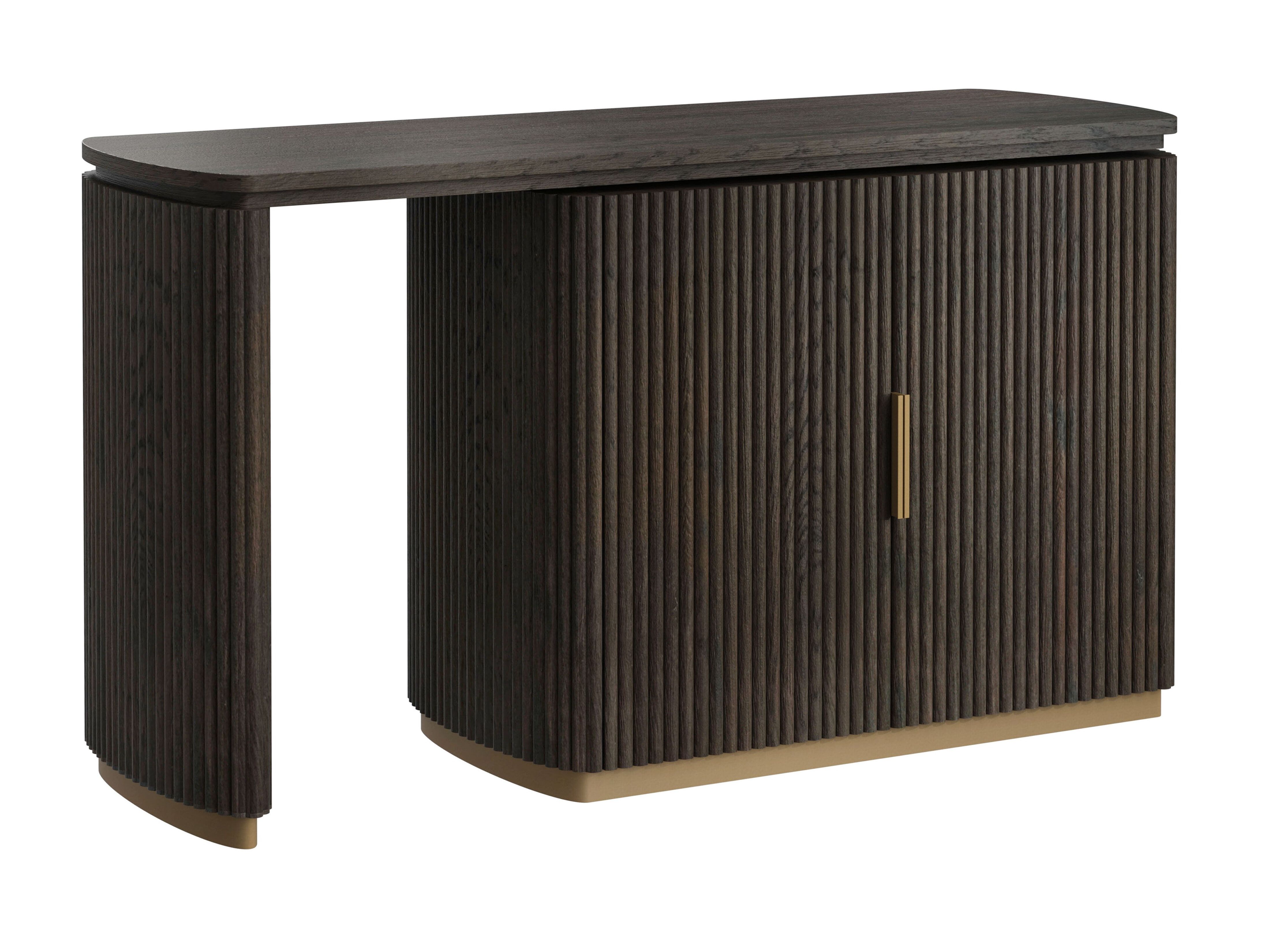Richmond Cambon Eiken Bureau – Luxe Werkplek met Gouden Accenten