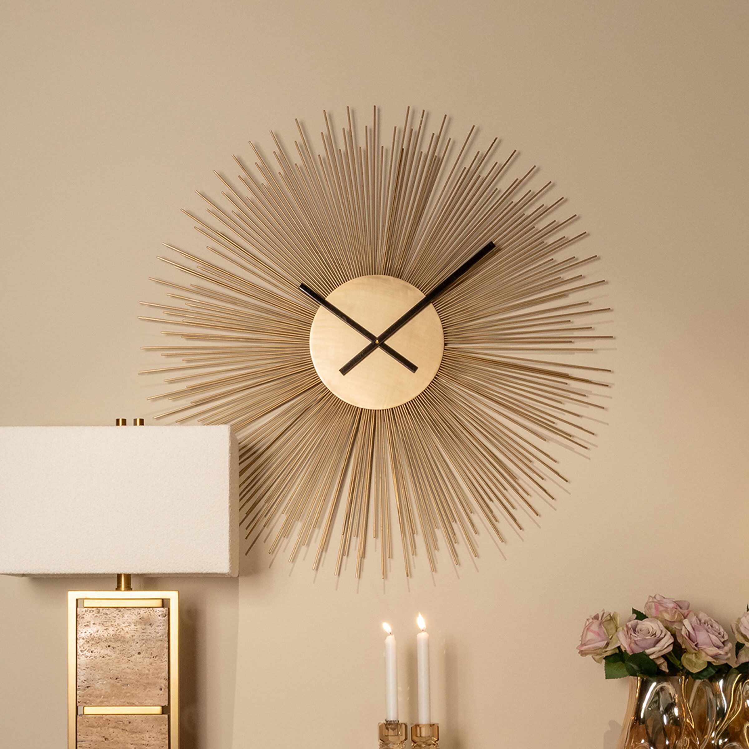 Richmond Chasin Wandklok 90 cm – Goud: Luxe Tijdsbeleving