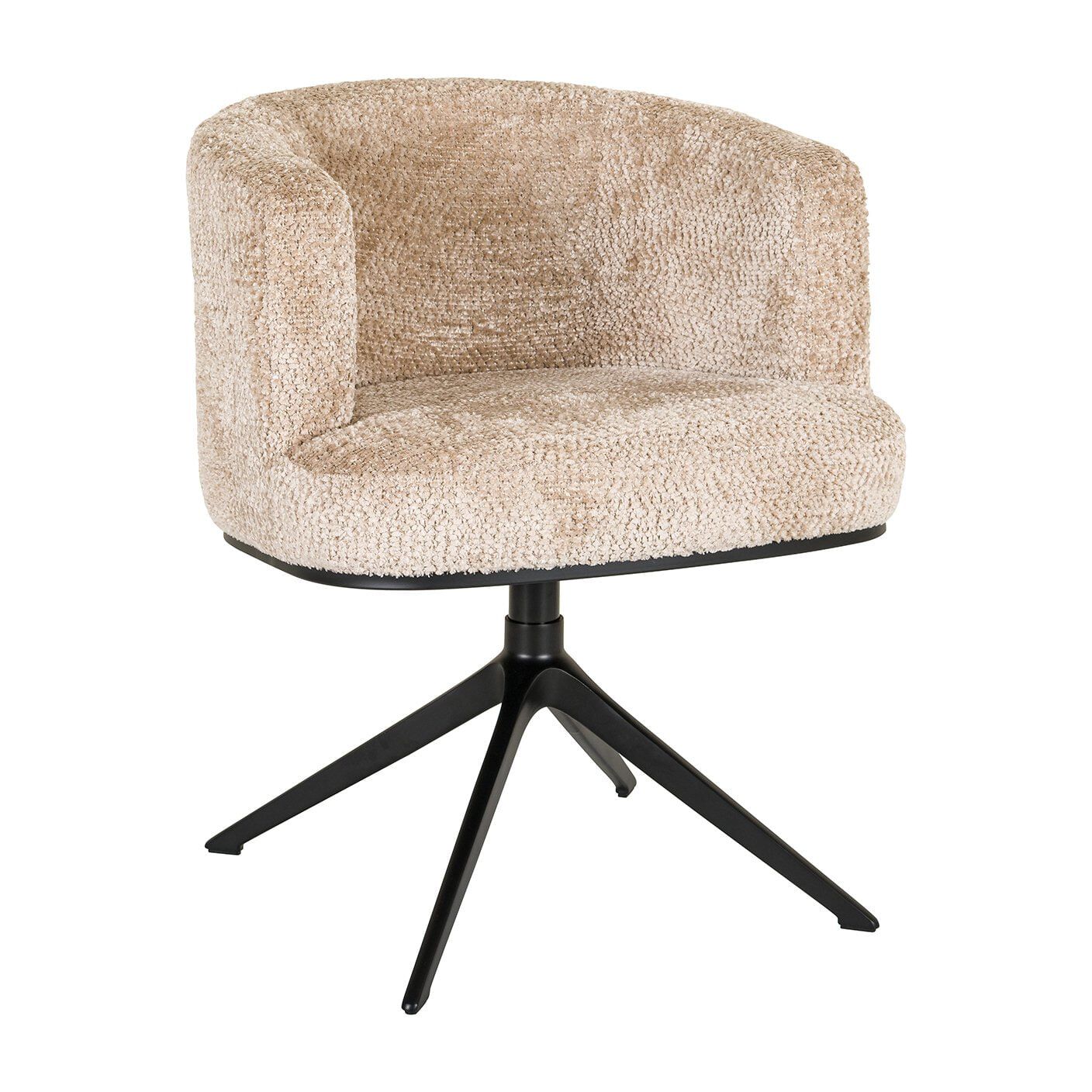 Richmond Cheyenne Lovely – Draaibare eetkamerstoel in neutraal beige