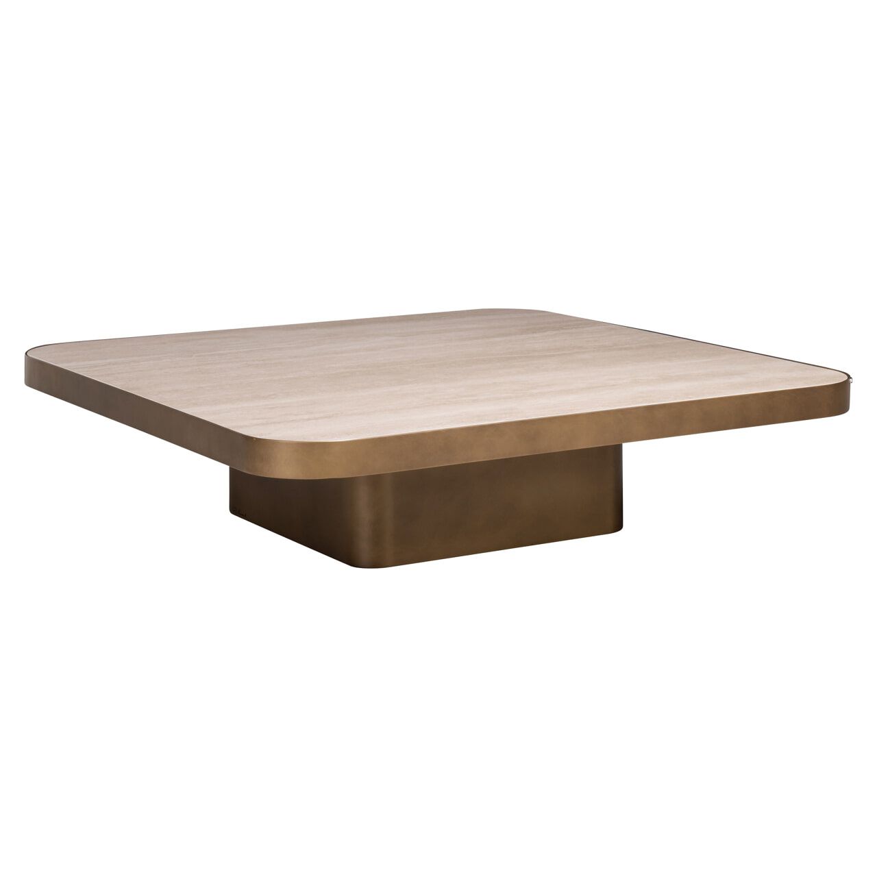 Richmond Claridge Salontafel in Keramiek – Elegante Vierkante Tafel in Beige