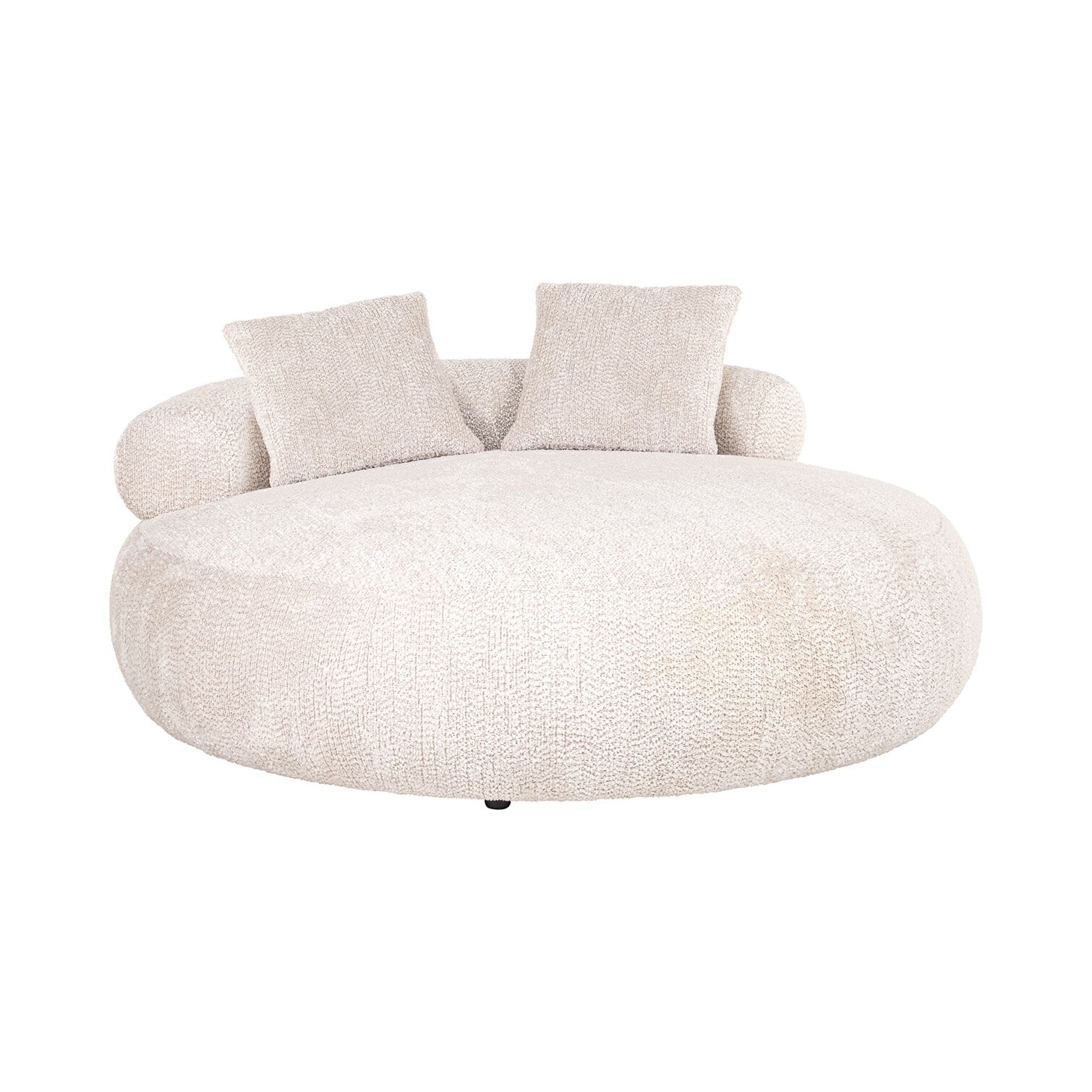 Richmond Daybed Tivola Chenille – Crème: Luxe en speelse vormgeving voor elk interieur