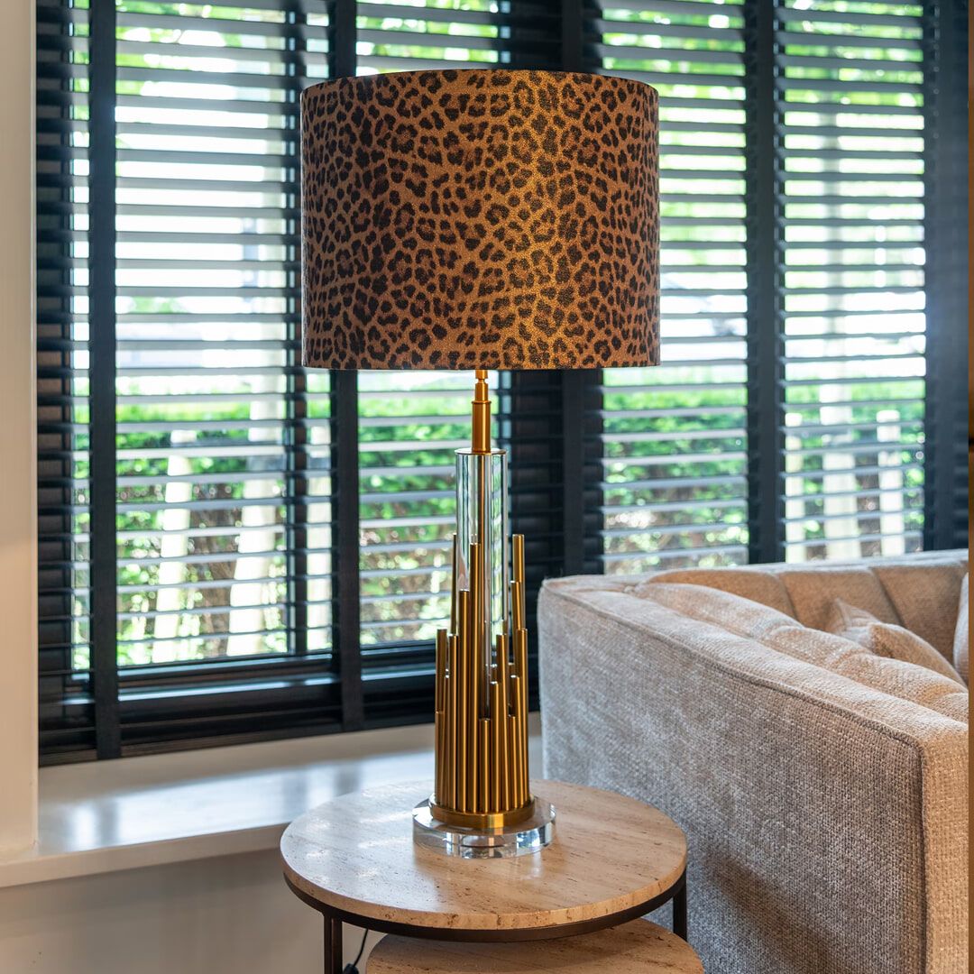 Richmond Dex Tafellamp – Elegante Brushed Gold lamp 58 cm