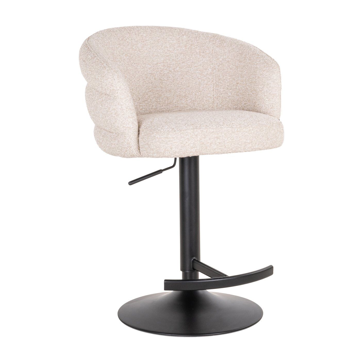 Richmond Draaibare Barstoel Nikki – Luxe bouclé in Crème