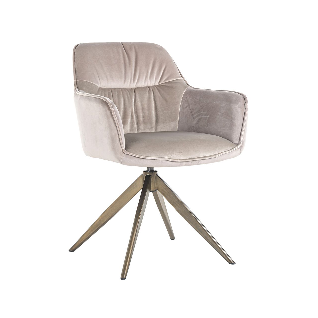 Richmond Draaibare Eetkamerstoel Aline Velvet – Khaki