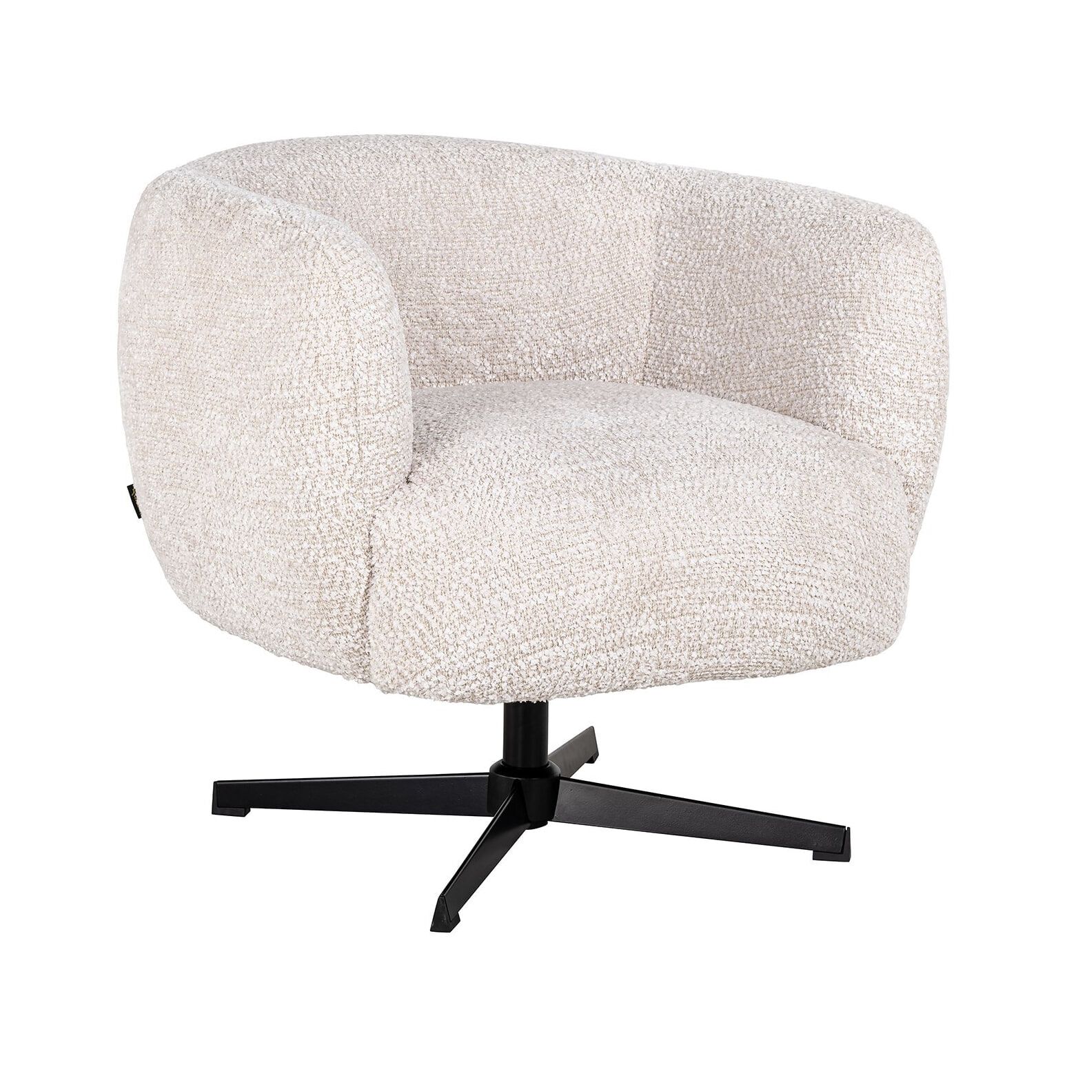Richmond Draaifauteuil Estelle Chenille – Romantisch Crème Comfort
