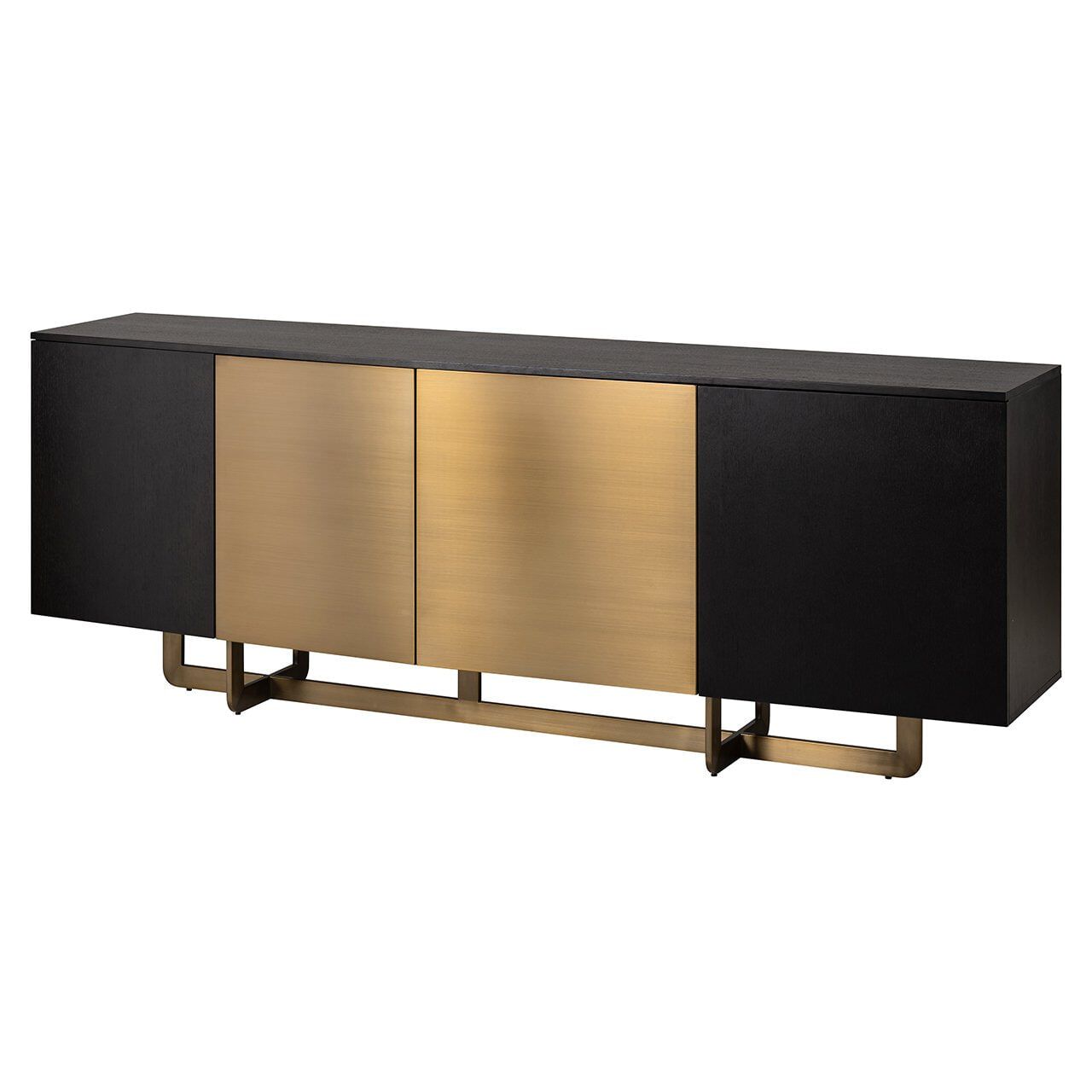 Richmond Dressoir Dax – Elegante eikenfineer met gouden accenten, 220 cm