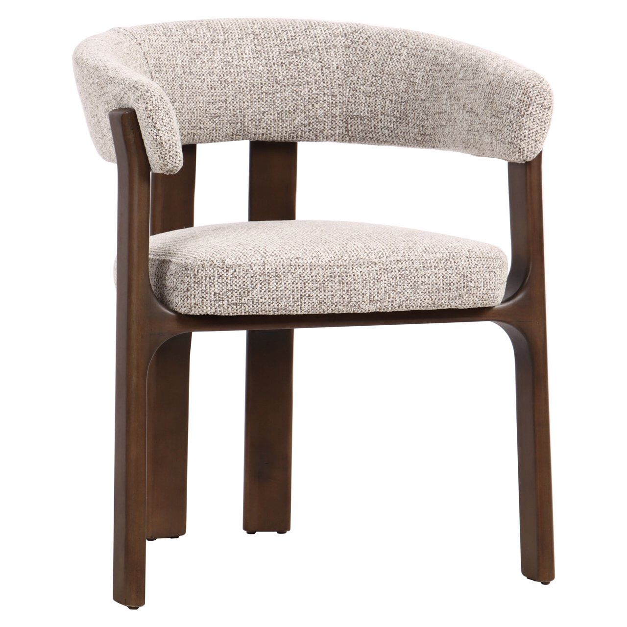 Richmond Eetkamerstoel Contigo – Luxe weefstof in Mocca